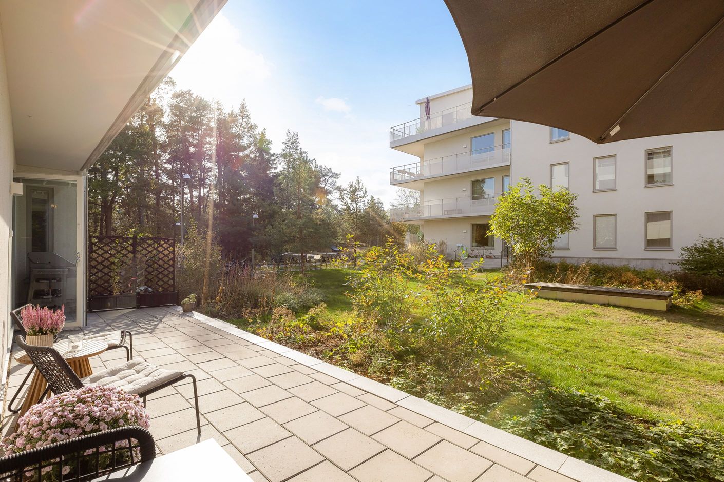 Sol från tidig eftermiddag fram till kvällen