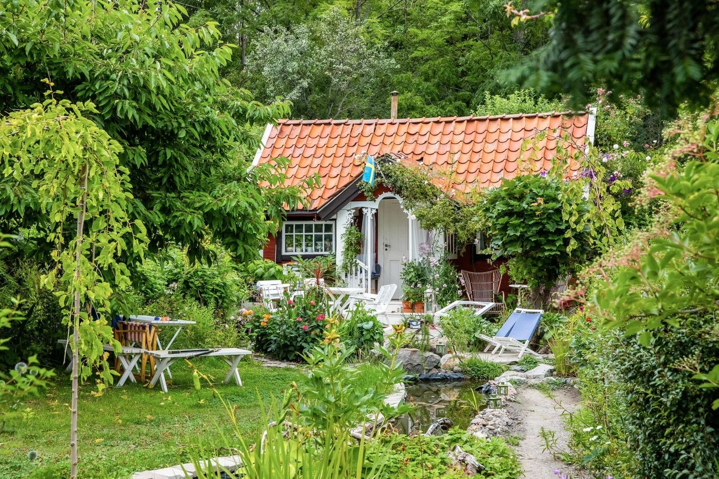 Fina promenadslingor i området