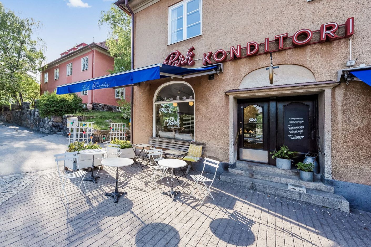 Park konditori vid Äppelviken, perfekt plats för en fika