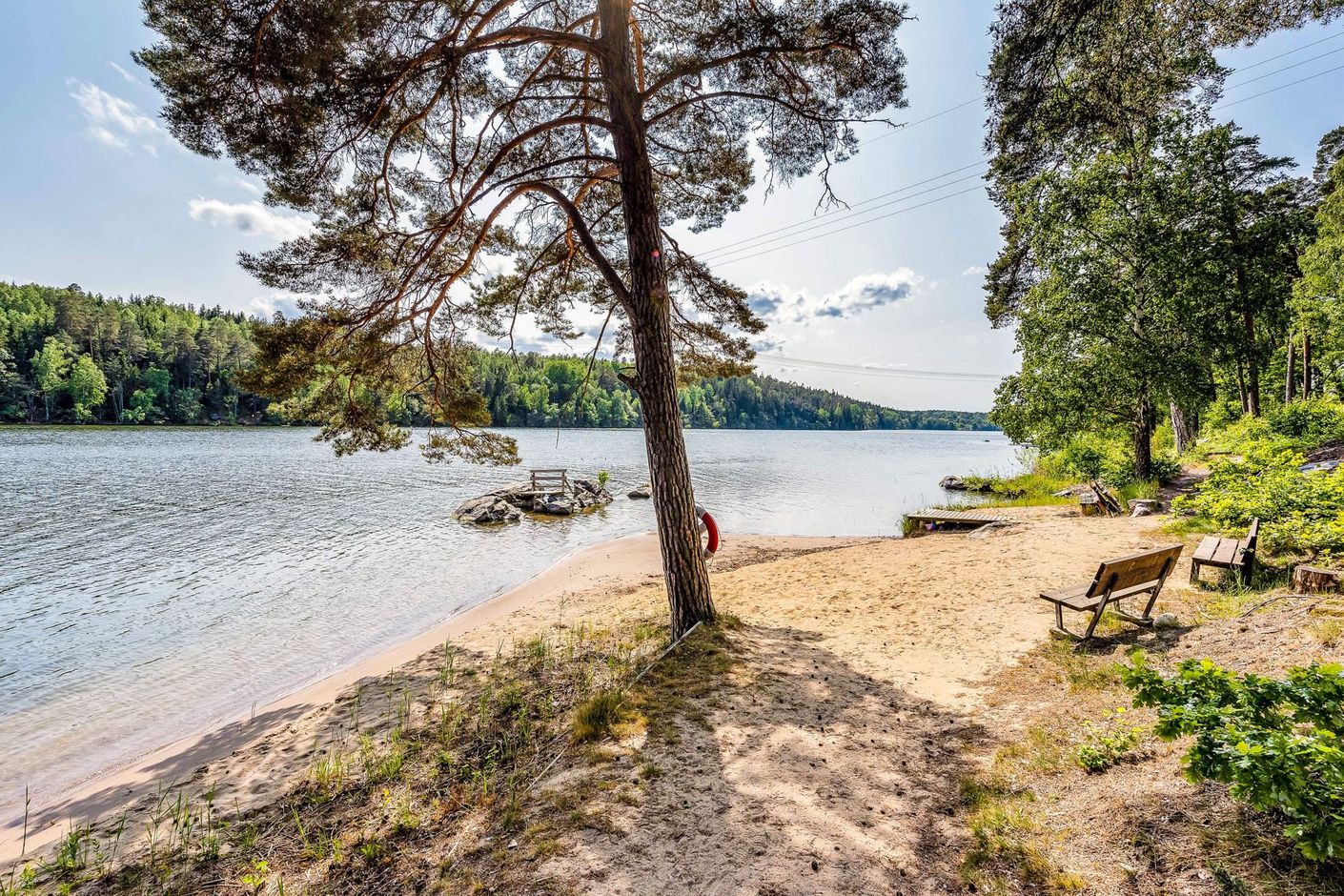 Badplatser runt Mälarens stränder