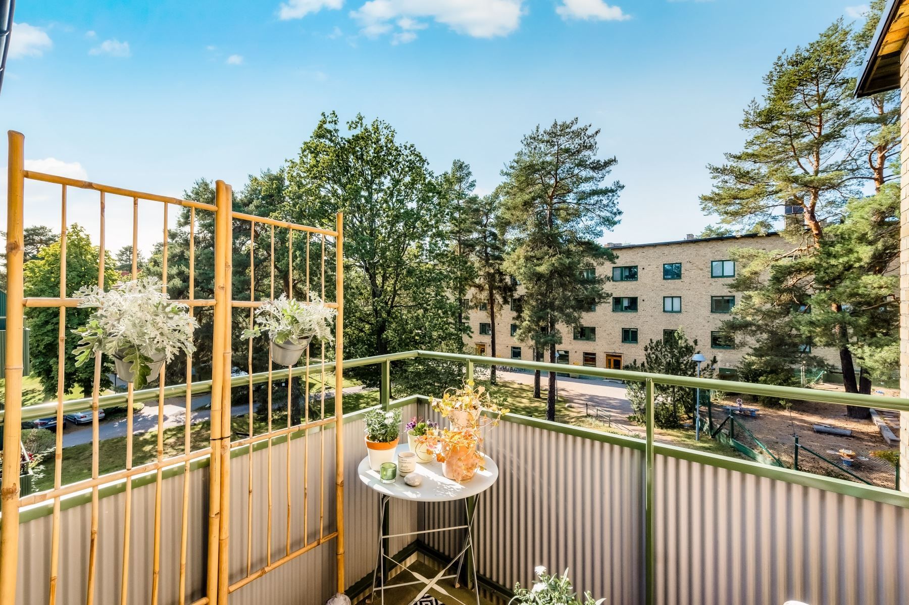 Fantastisk balkong med många soltimmar