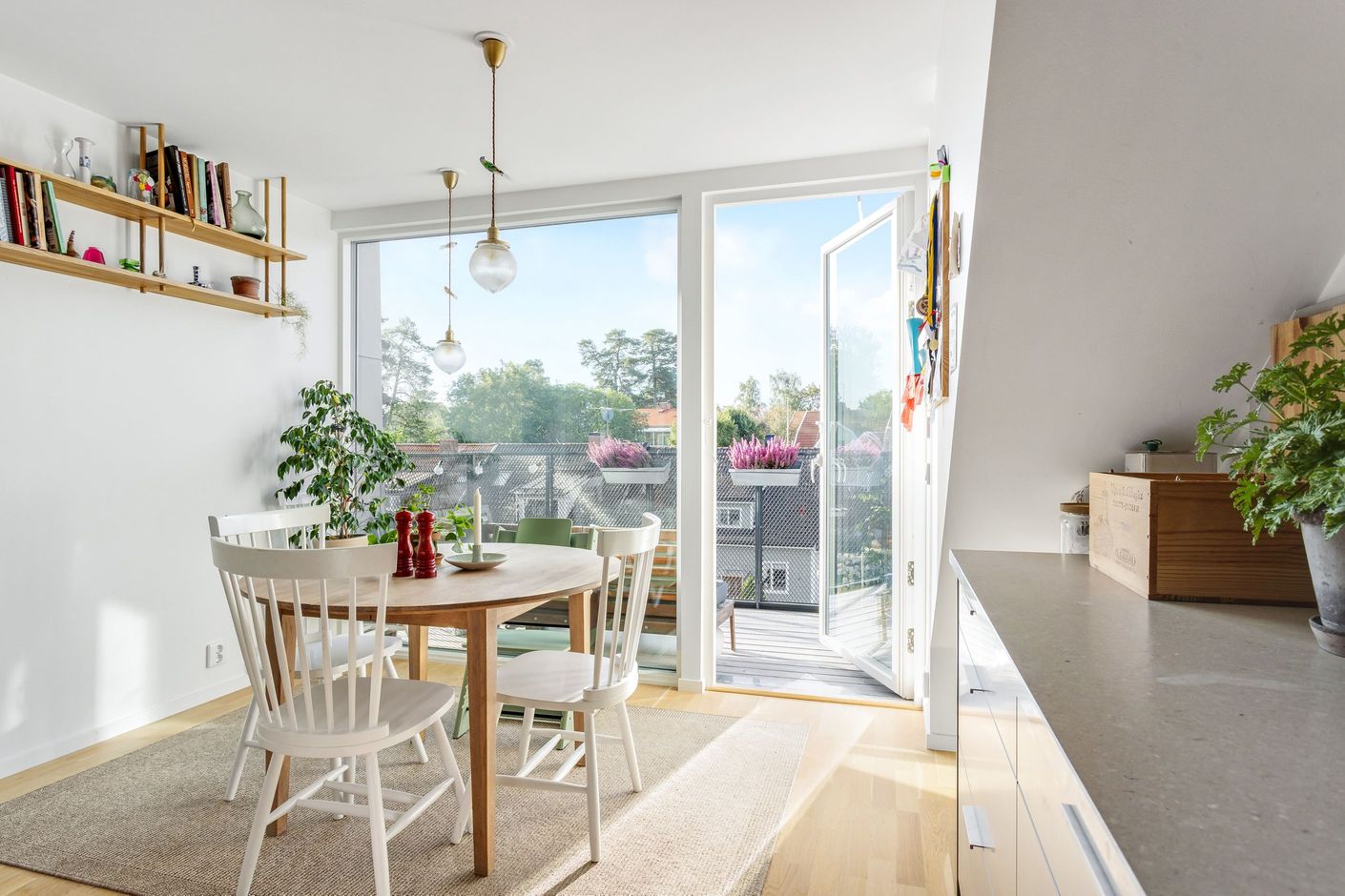 Trevlig utsikt från matplatsen