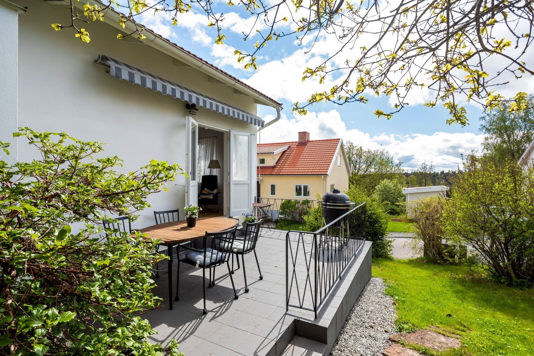 Uteplatser i flera väderstreck