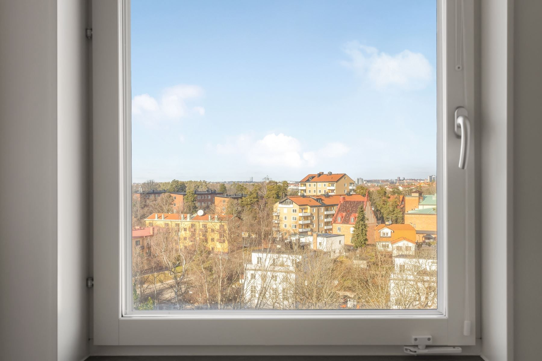 Milsvid vy från sovrummen