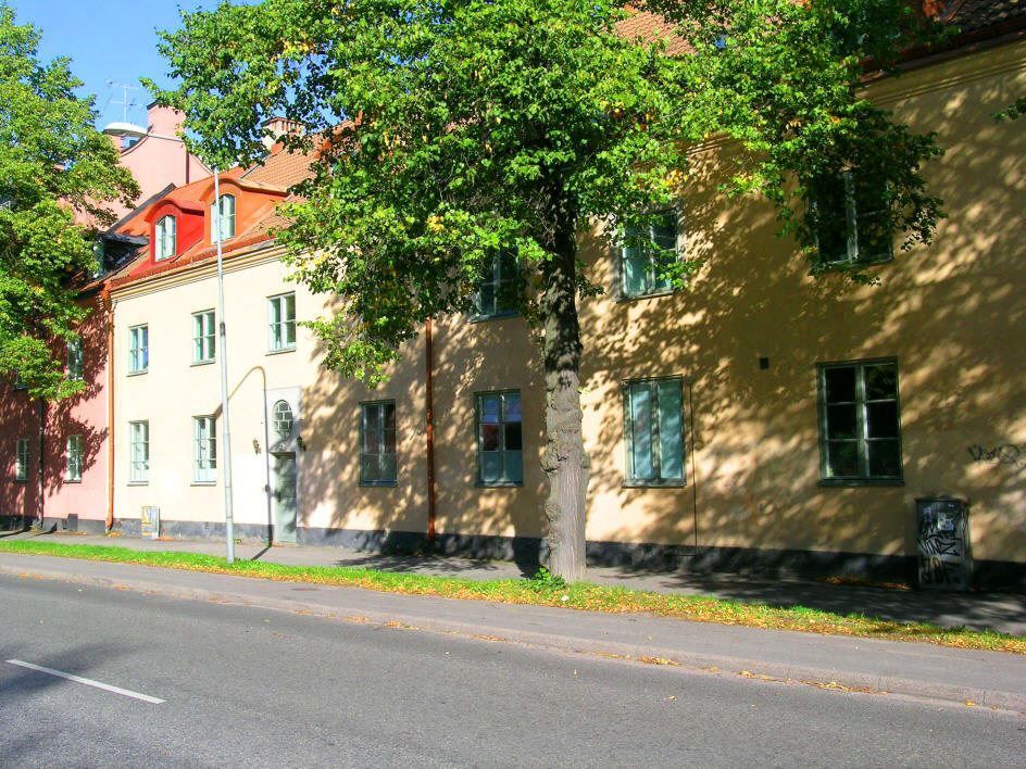 Fasaden mot gatan