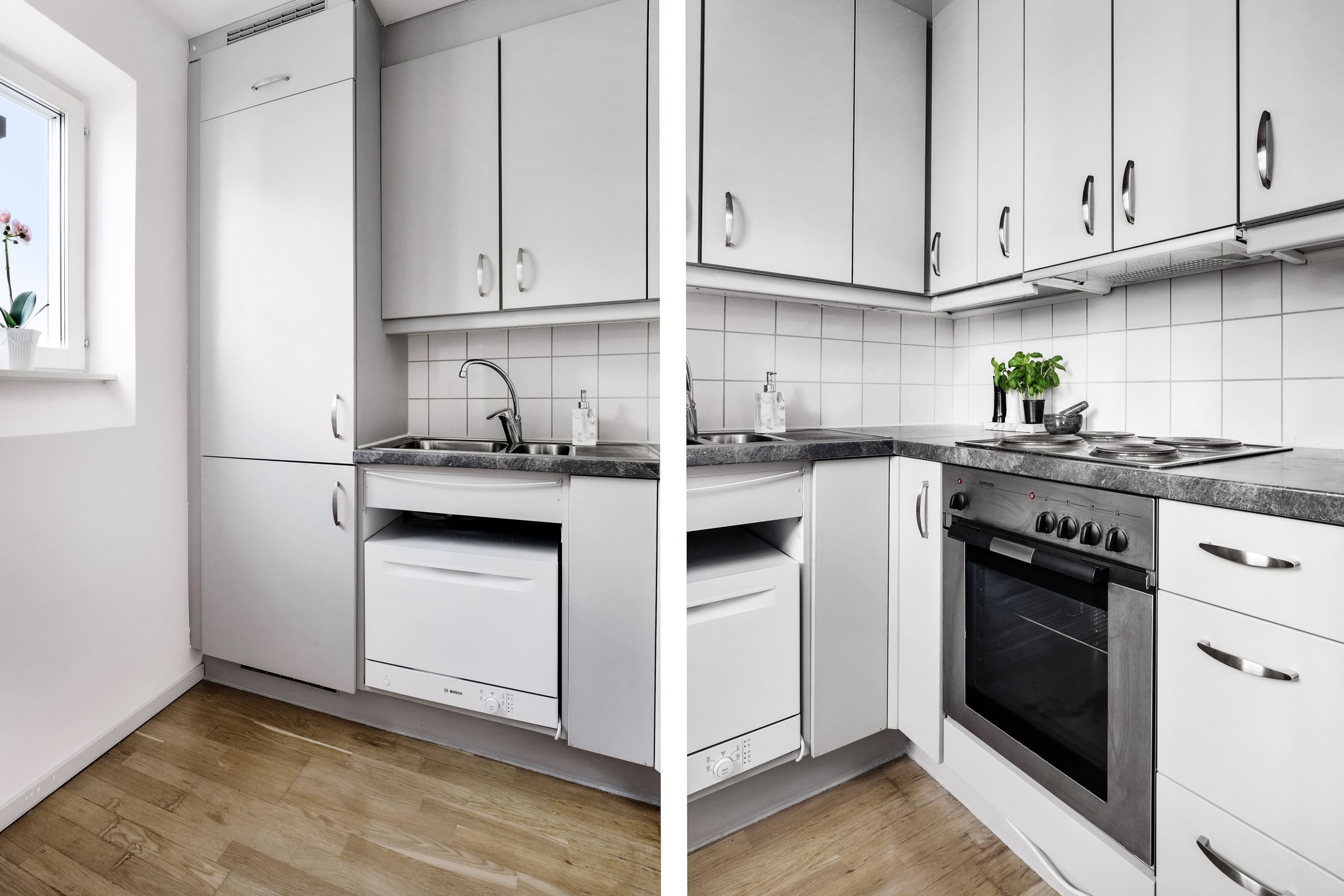 Förberett för diskmaskin i köket