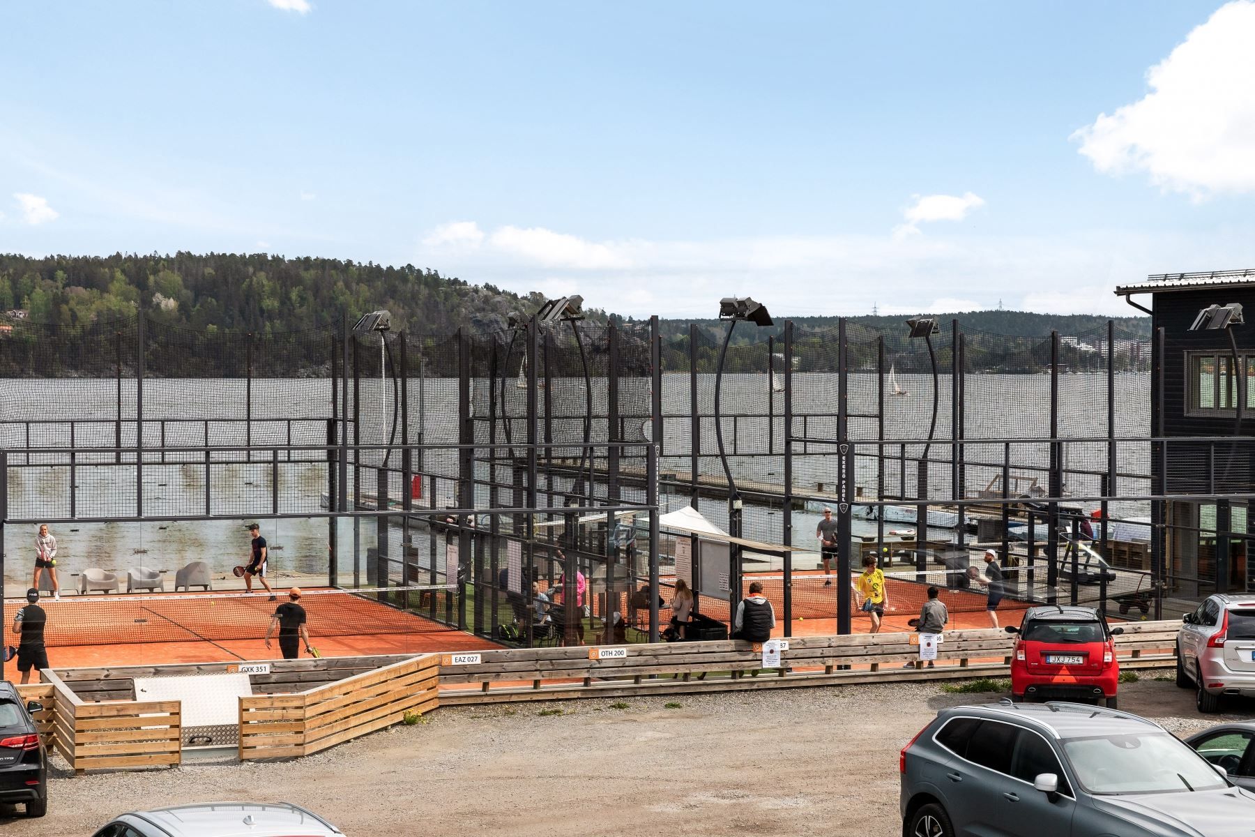 Jungfrusunds Marina håller med bla padel
