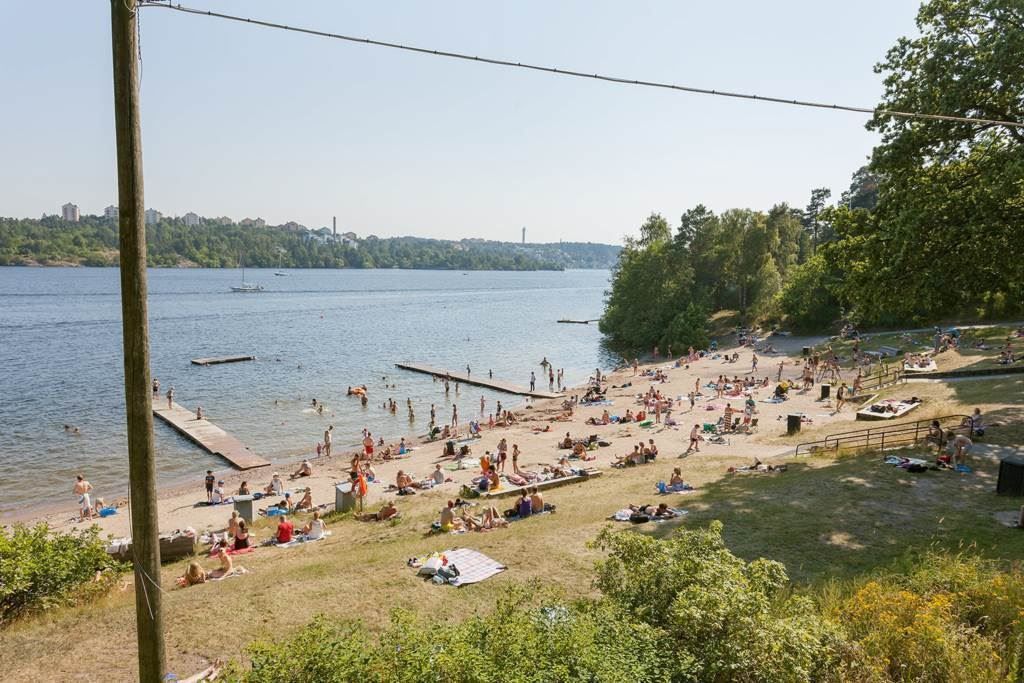 Solviksbadet på trevlig cykelavstånd