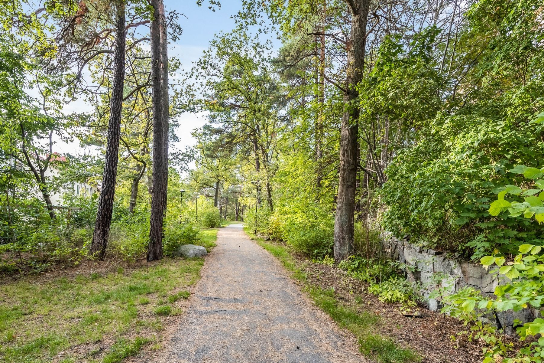 Gångstråk intill huset