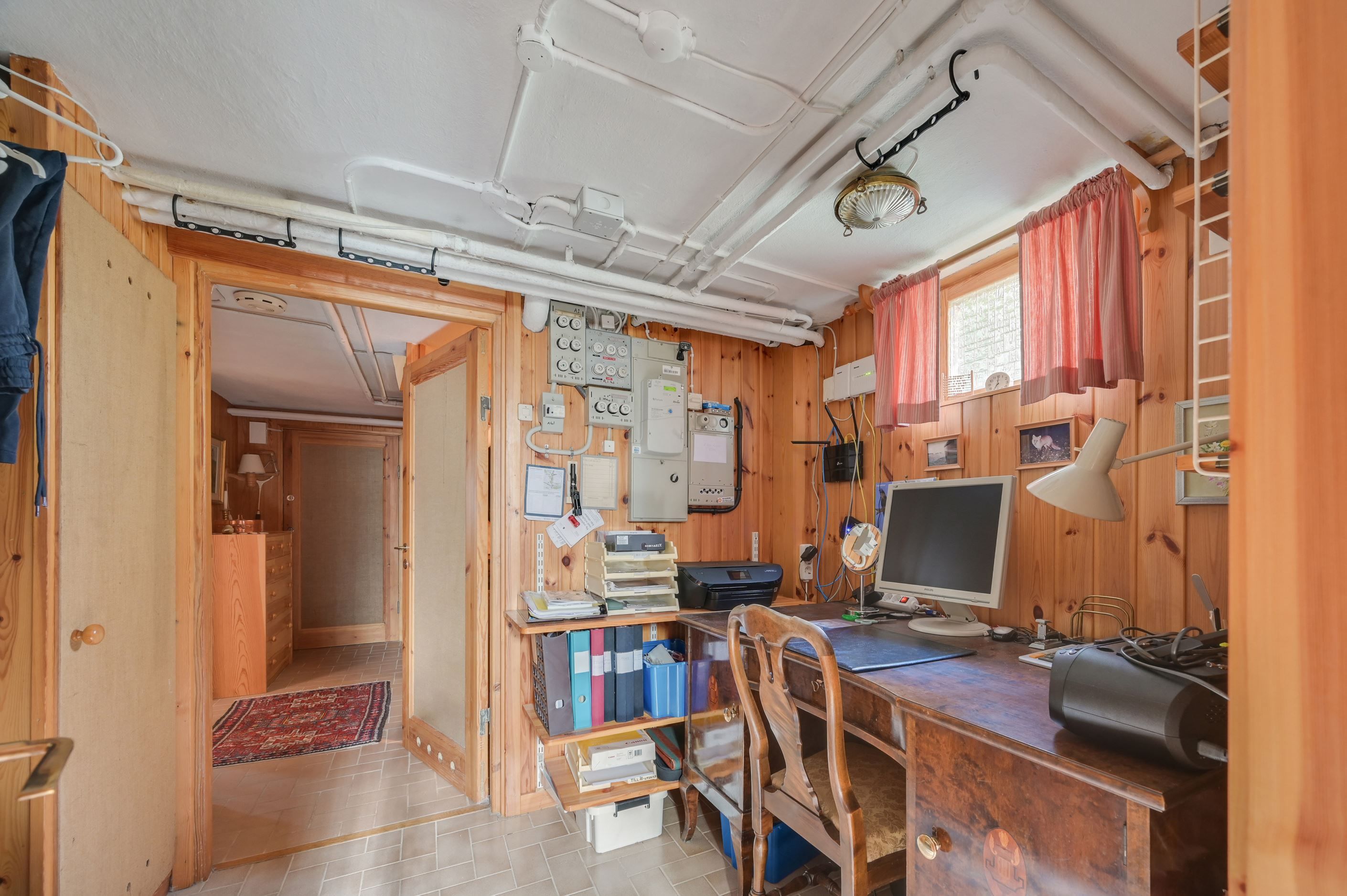 Tidigare pannrum inrett till kontor