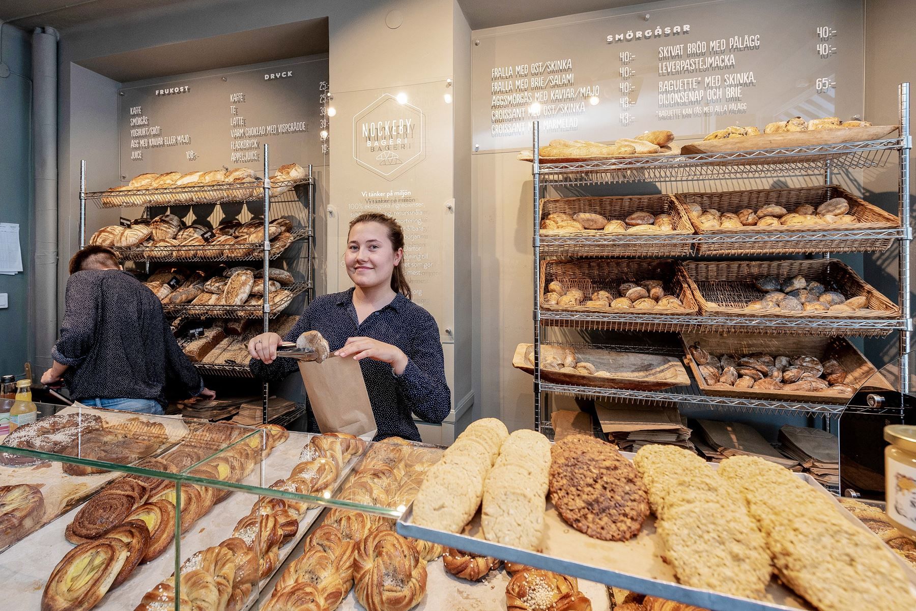 Nockeby bageri med dagsfärska bakverk och trevlig personal