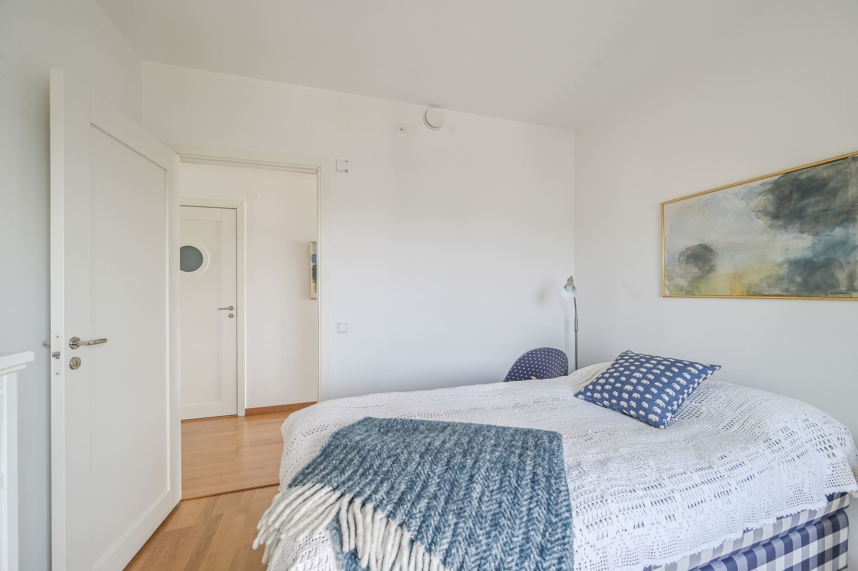 Två sovrum med plats för dubbelsäng
