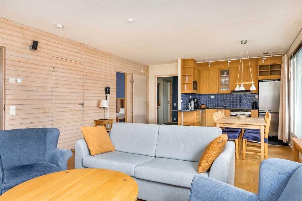 Allrum och kök i öppen planlösning