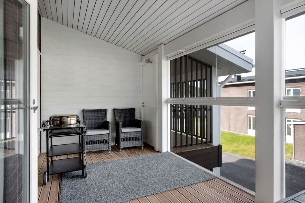 Exempelbild - Inglasad balkong med elgrill