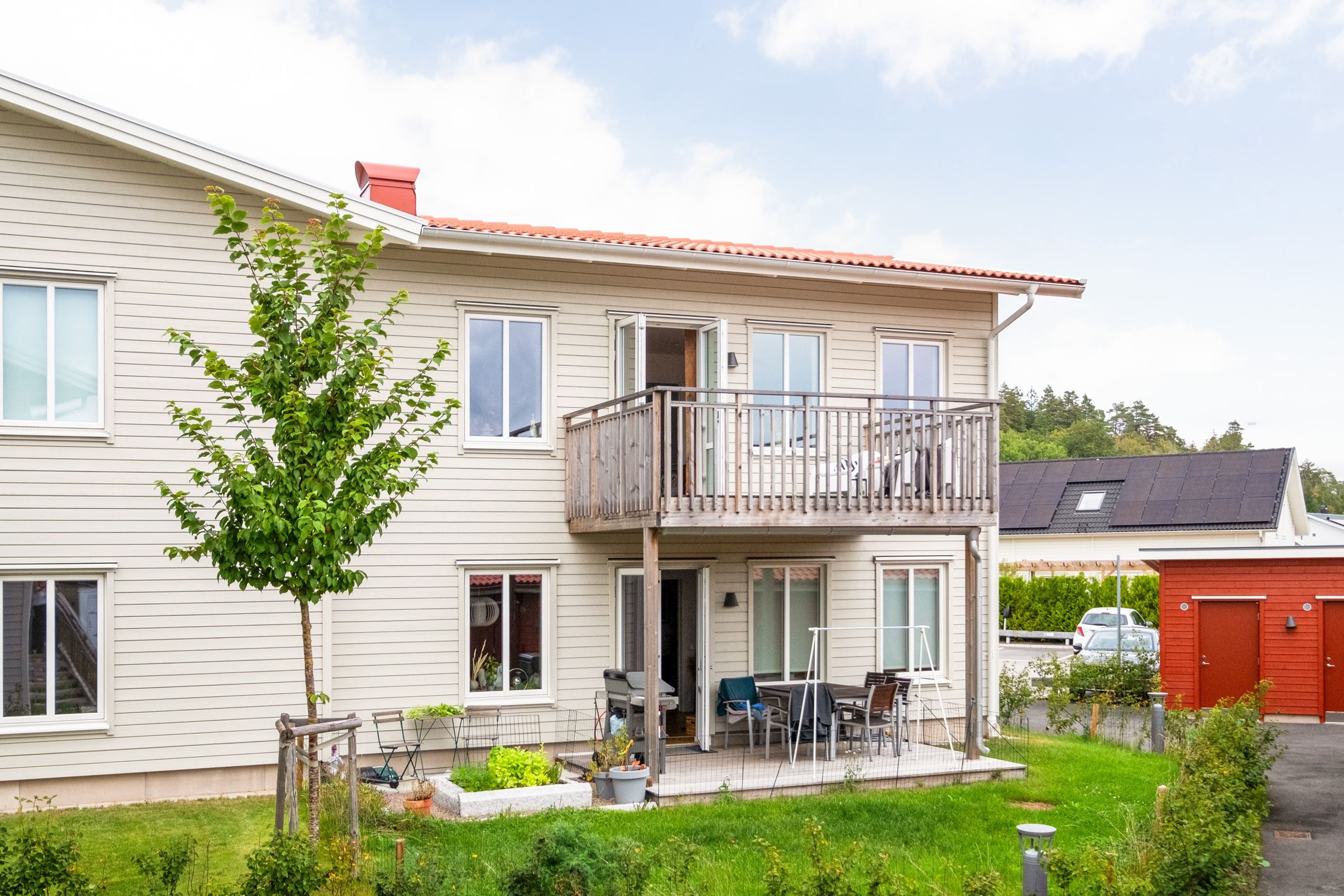 Hus med nyskickskänsla byggt 2023.