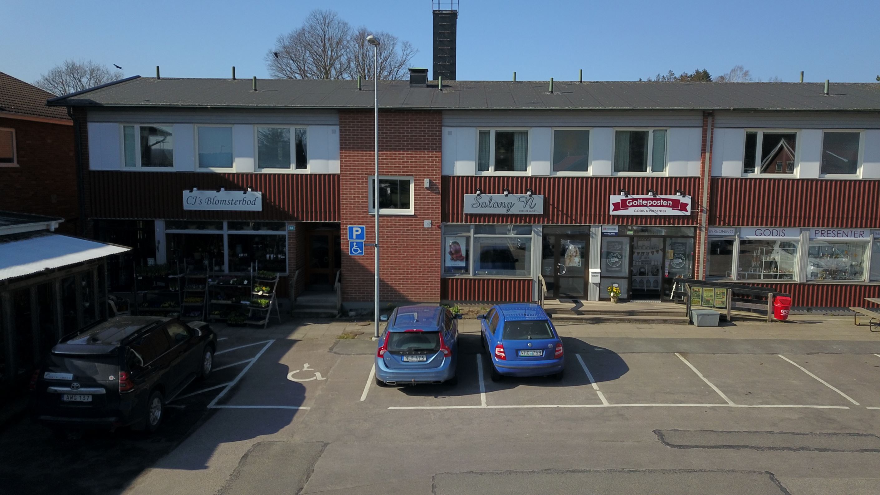 Lokala butiker på Kärna torg