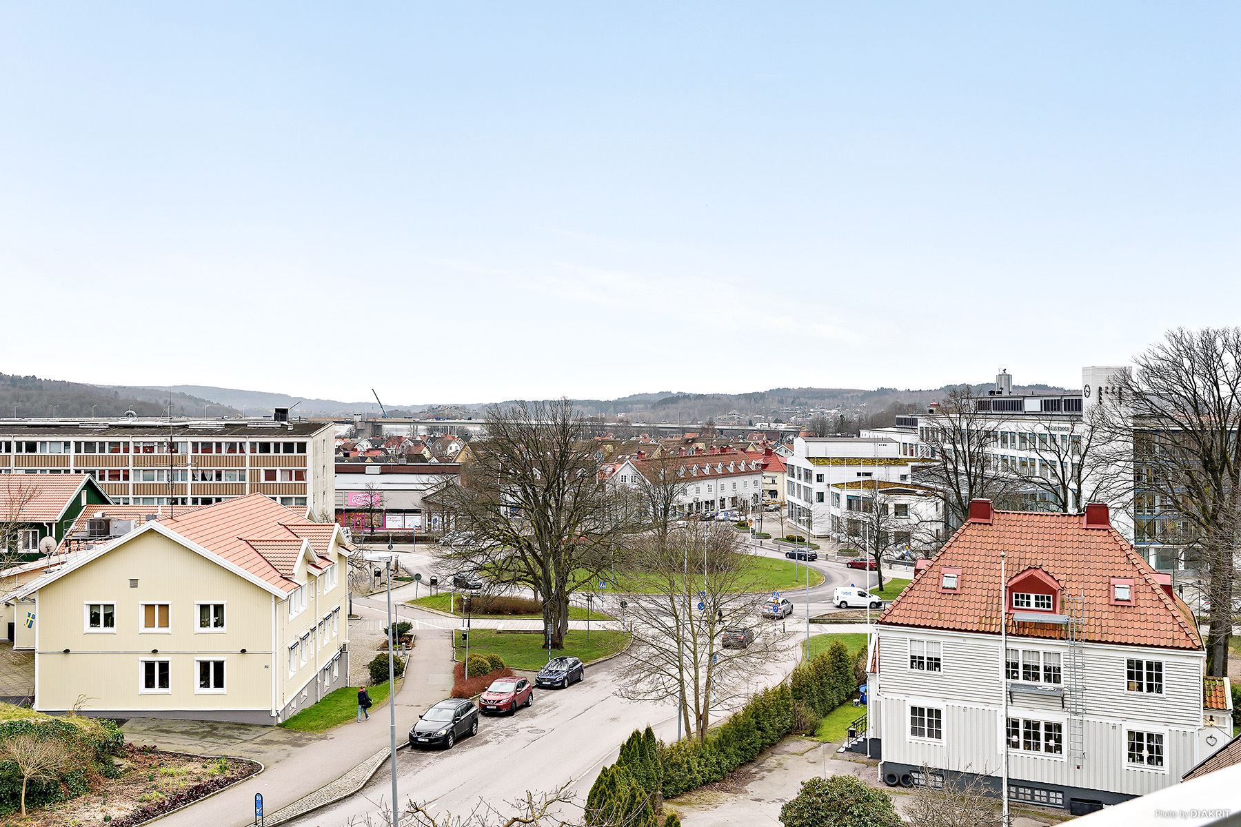 Underbar utsikt från balkongen som ligger i riktigt bra solläge.