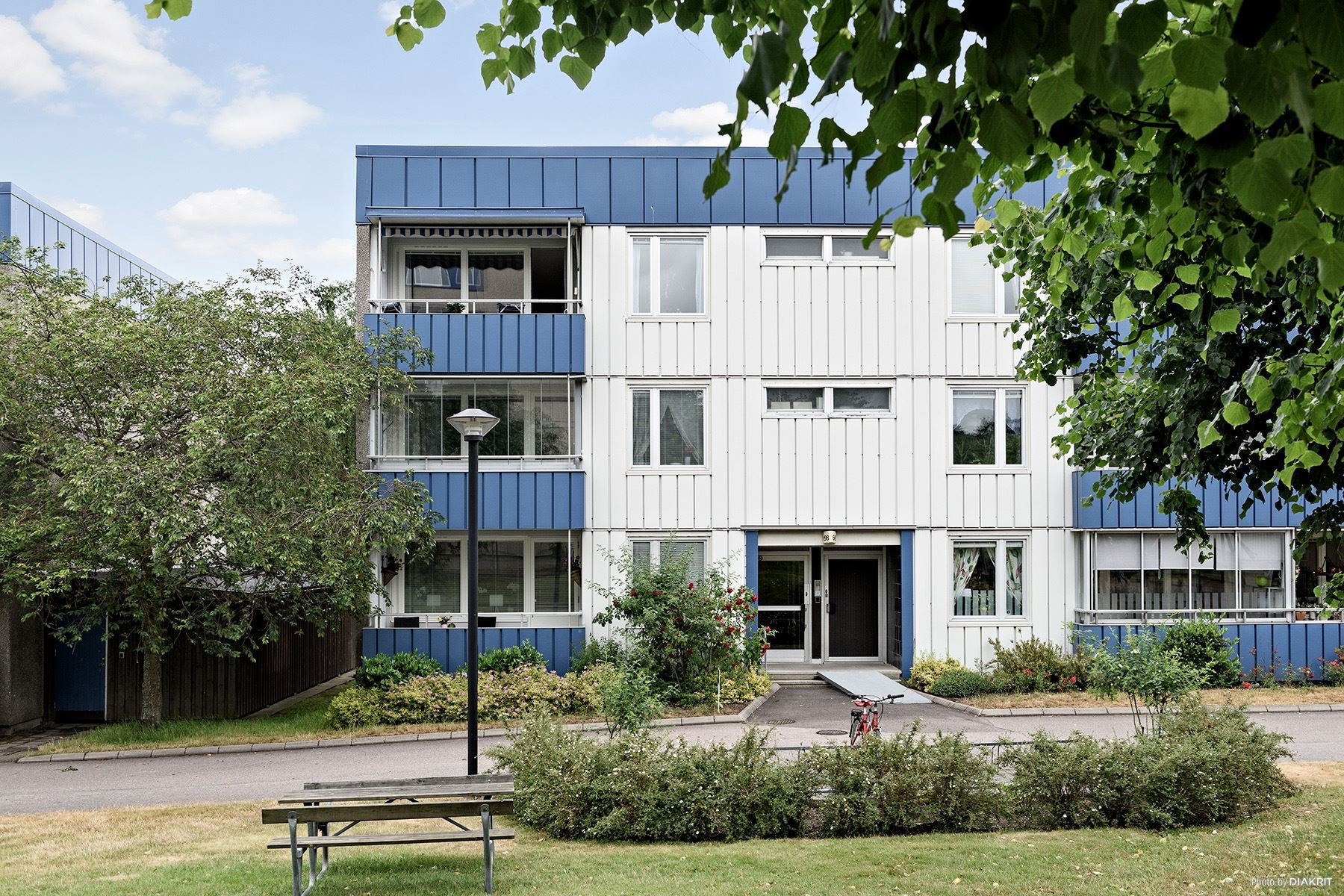 Populära låghusen i Blå Komarken.