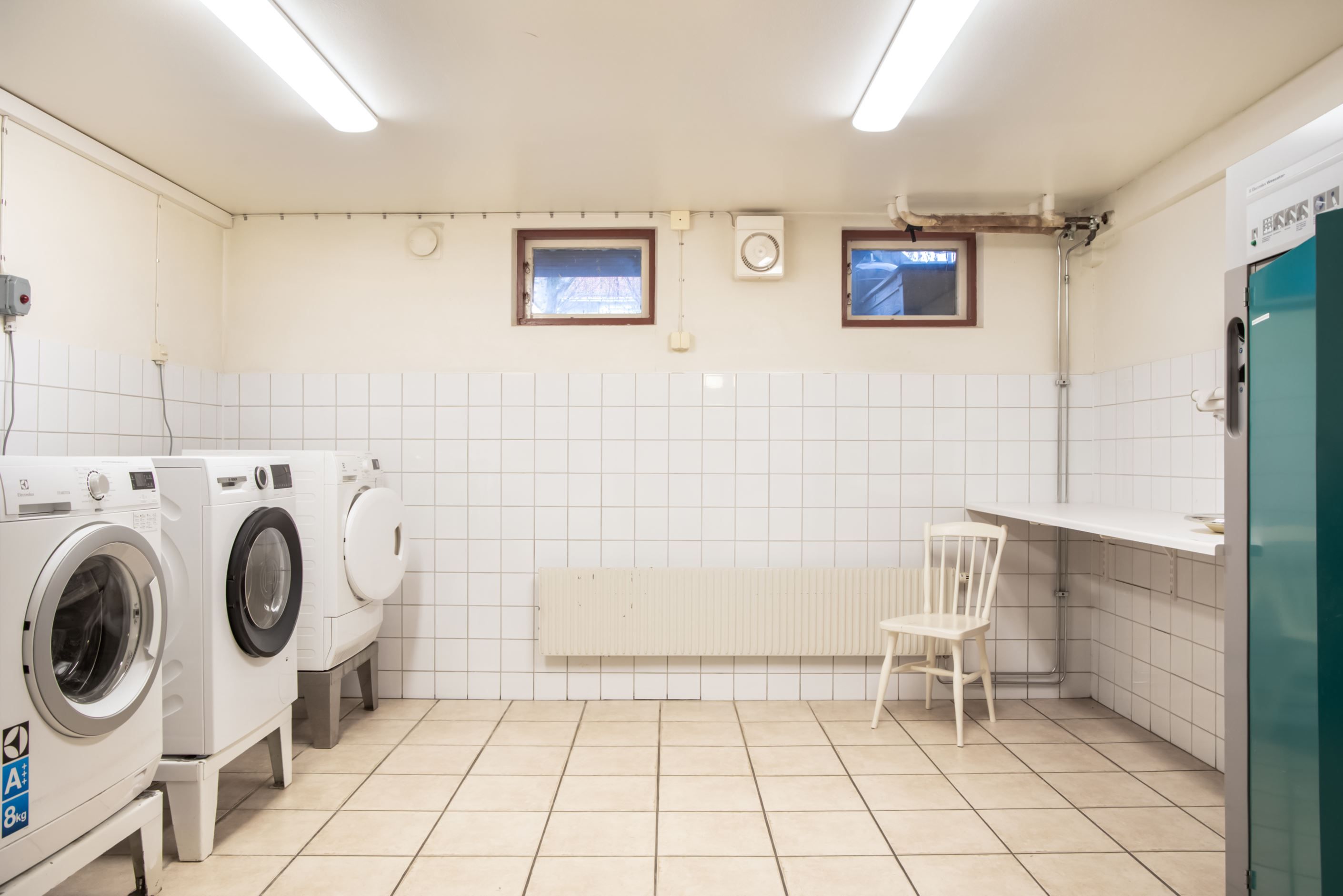 Tvättstugan i huset är det få som delar på.