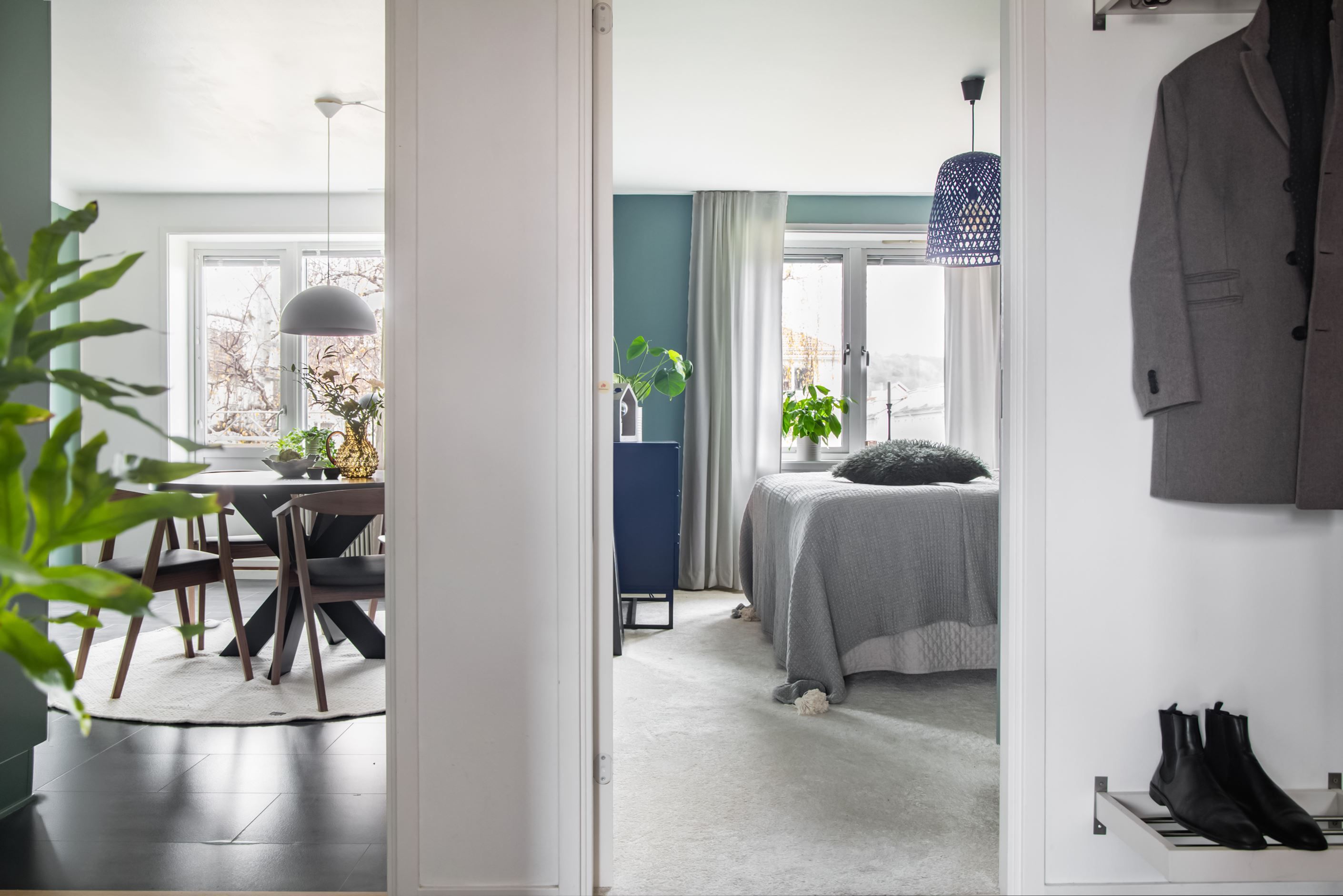 Redan i hallen får man en välkomnande känsla.