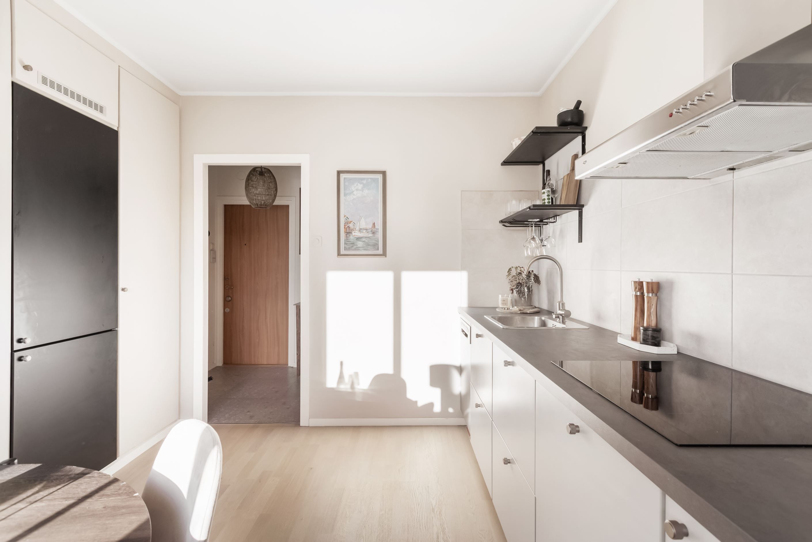 Här finns gott om arbetsytor.