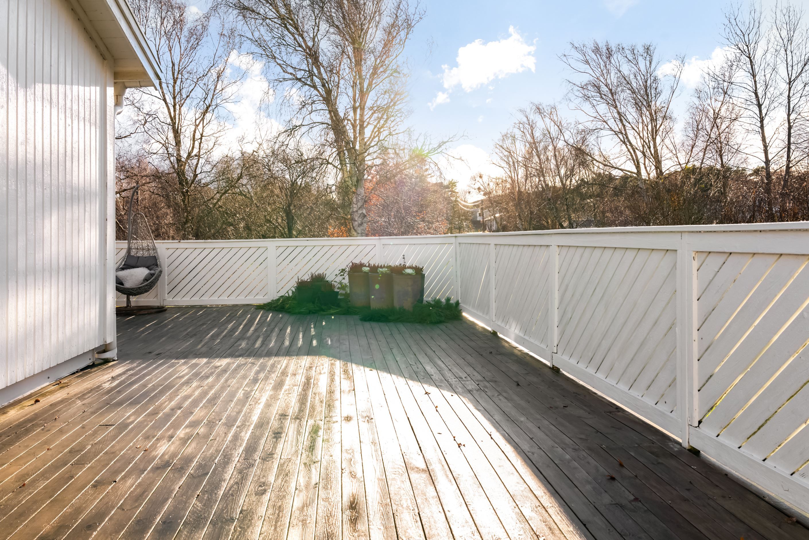 ...eller duka långbord vid kalas.