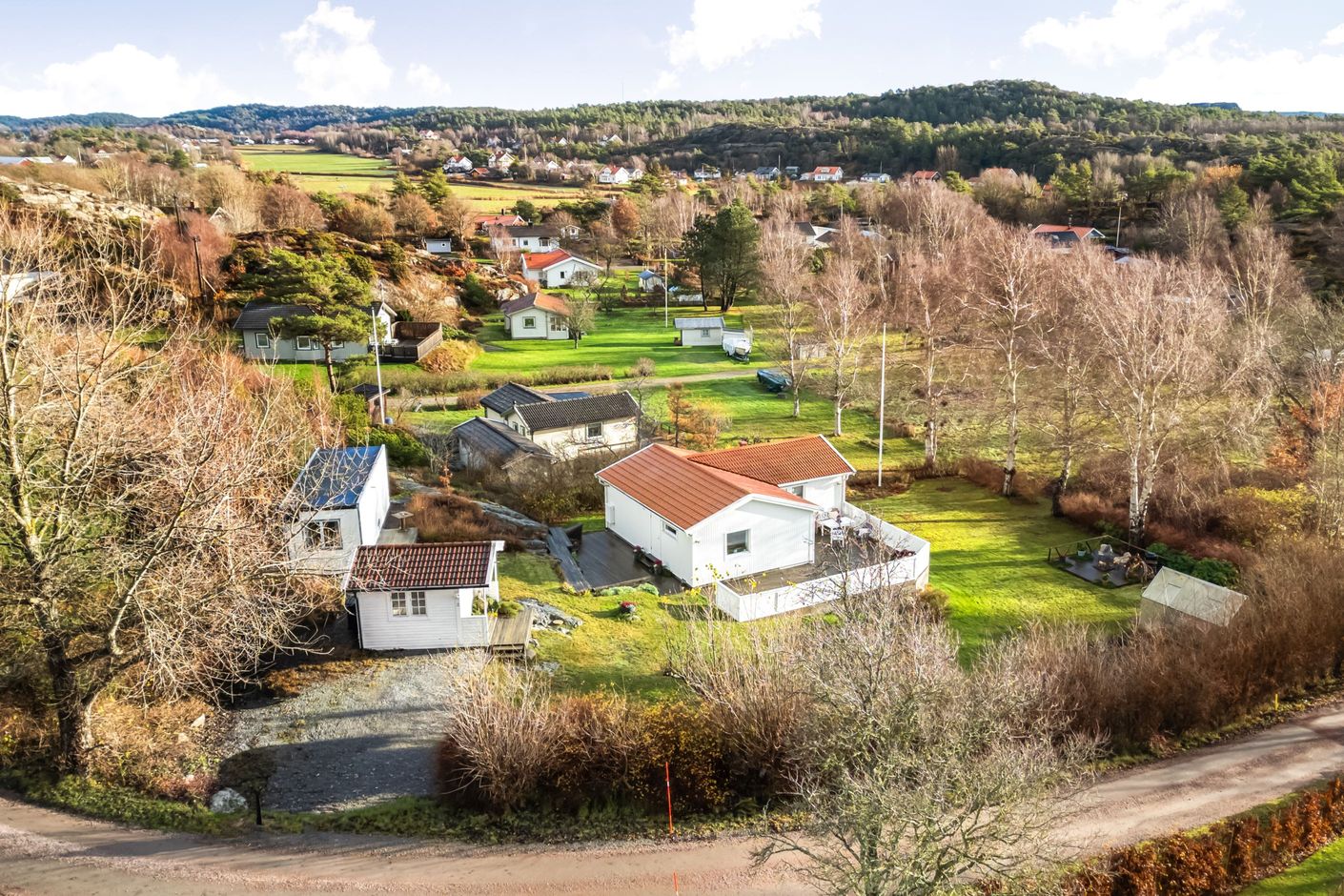 ...med lagom stor trädgård.