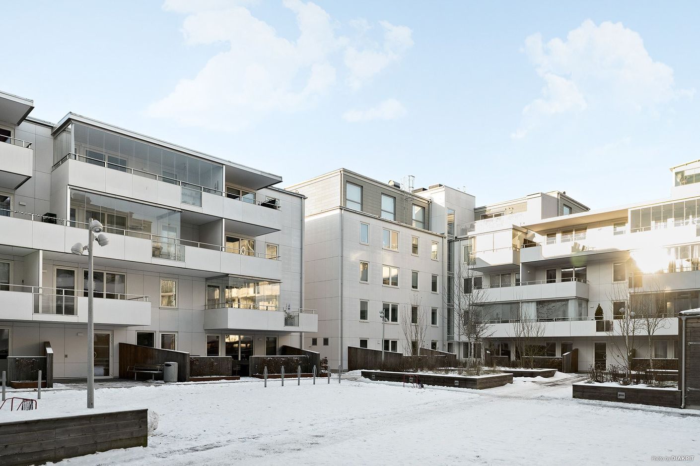 Den lugna innergården.
