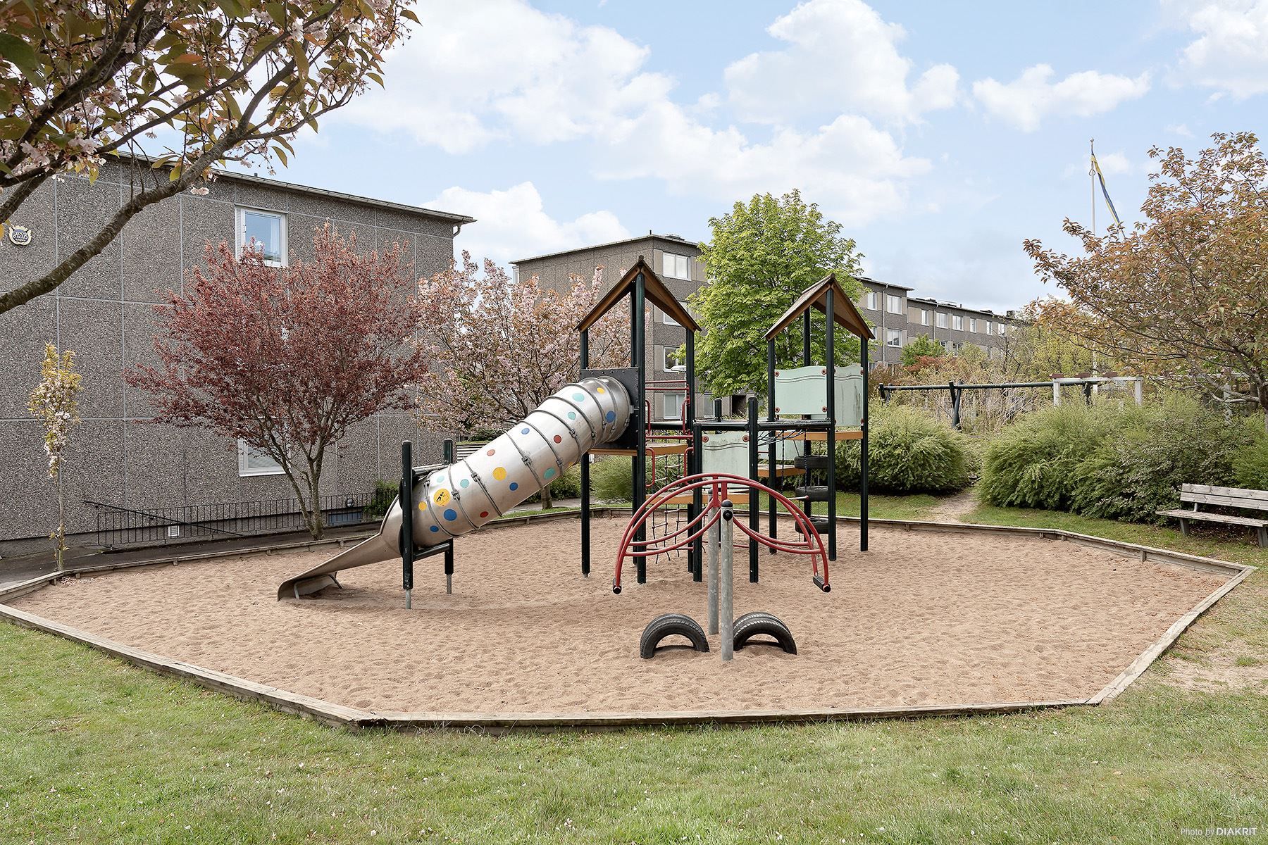 Välkomna till ett barnvänligt område.