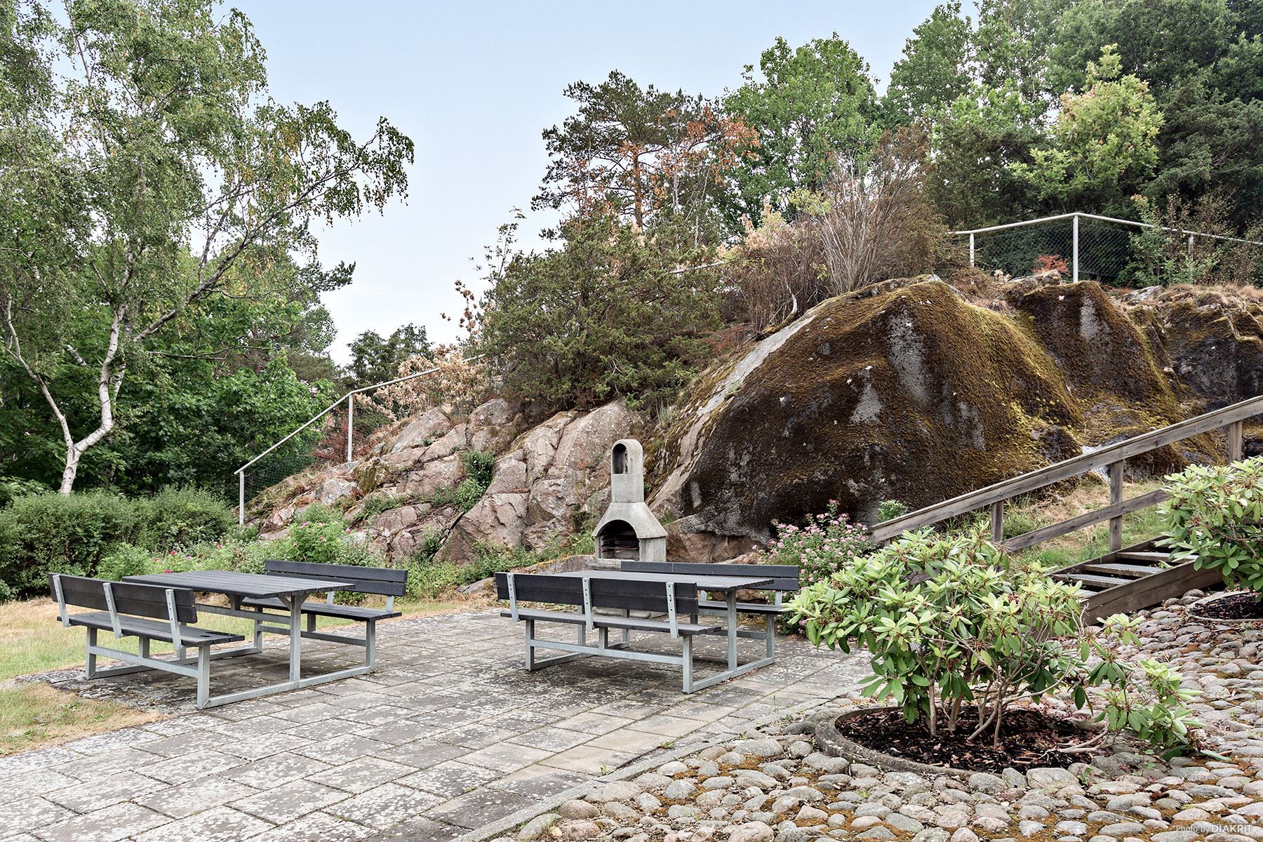 Föreningens grillplats är vid gaveln av hus 197.