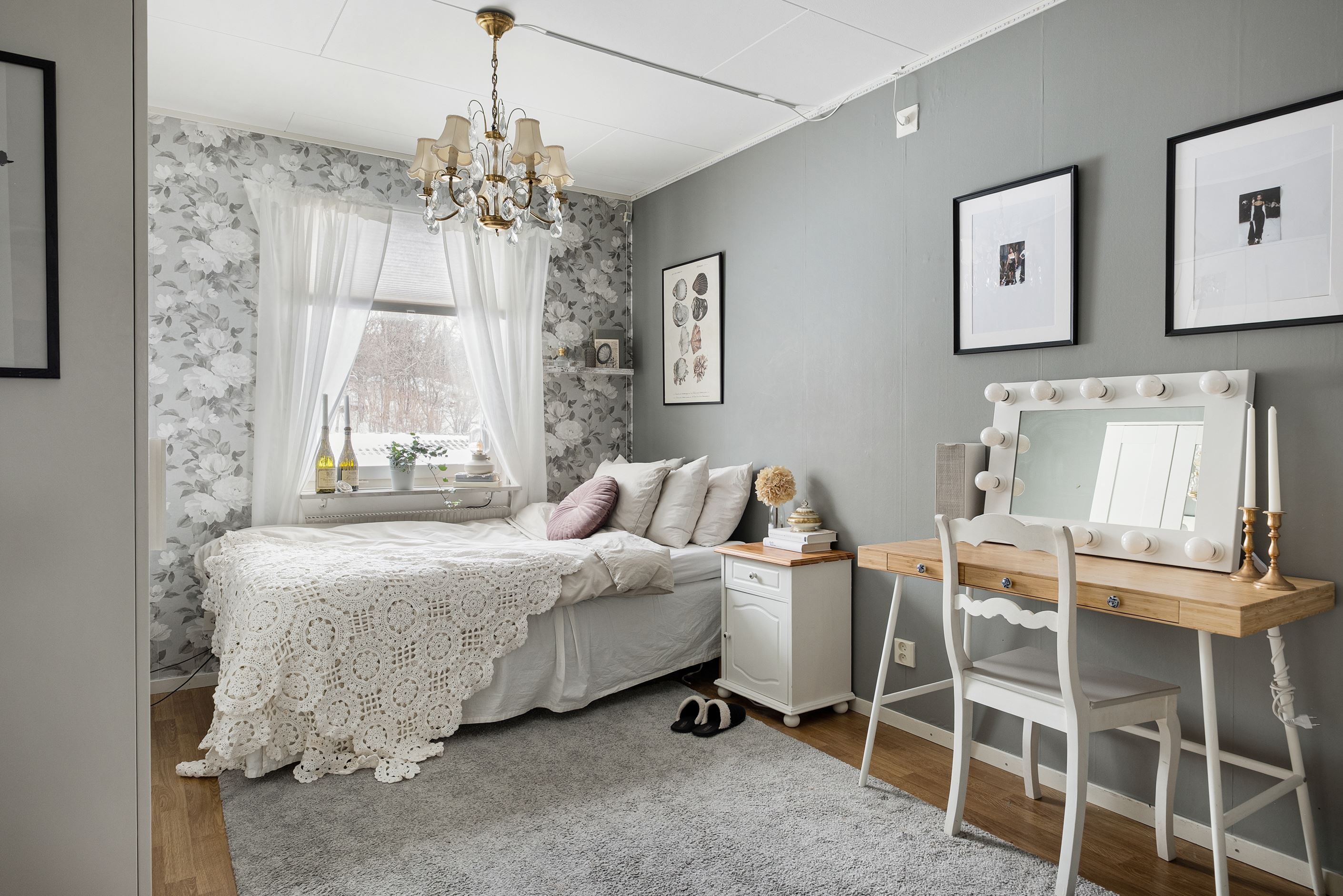 Även det tredje sovrummet känns mysigt och ombonat.