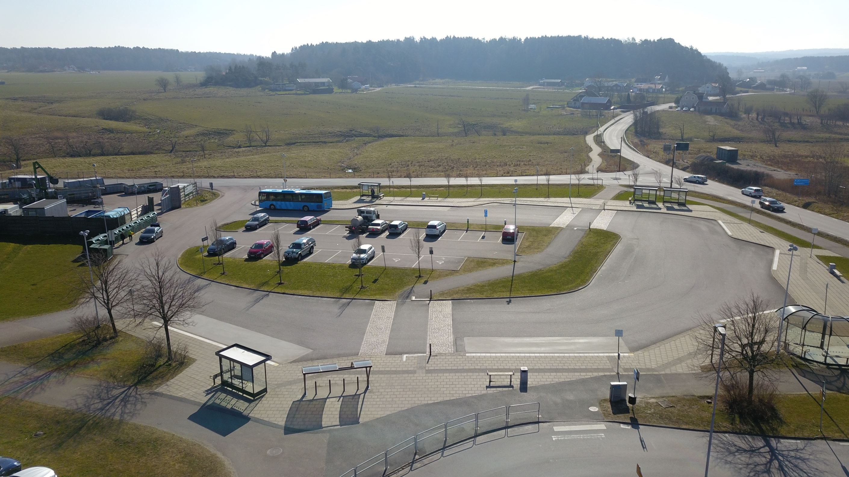 Kärna Bussterminal och ÅVC.