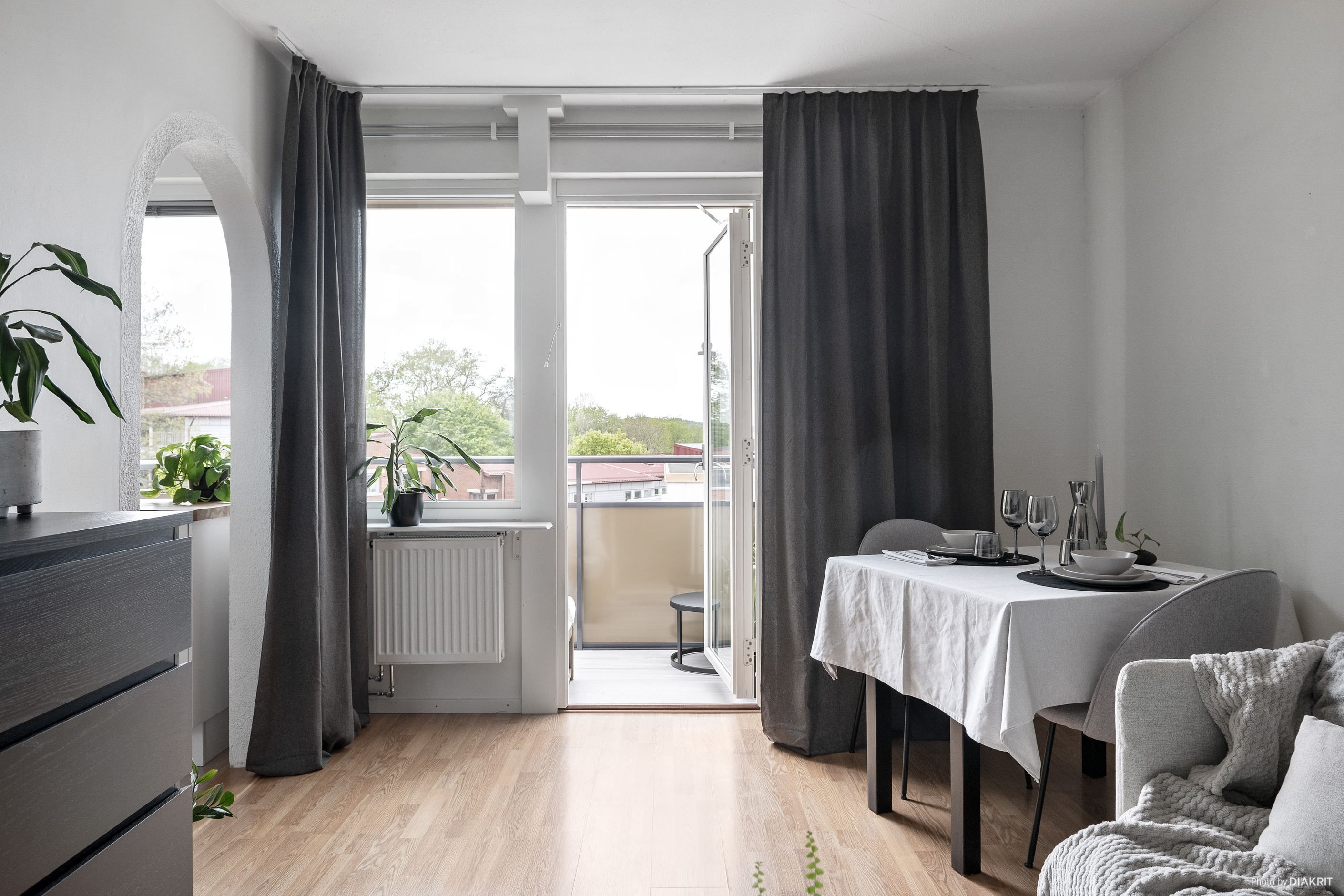 En bostad perfekt för mindre hushållet.