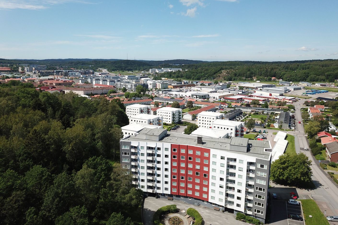 Centrum ligger på promenad/cykelavstånd.