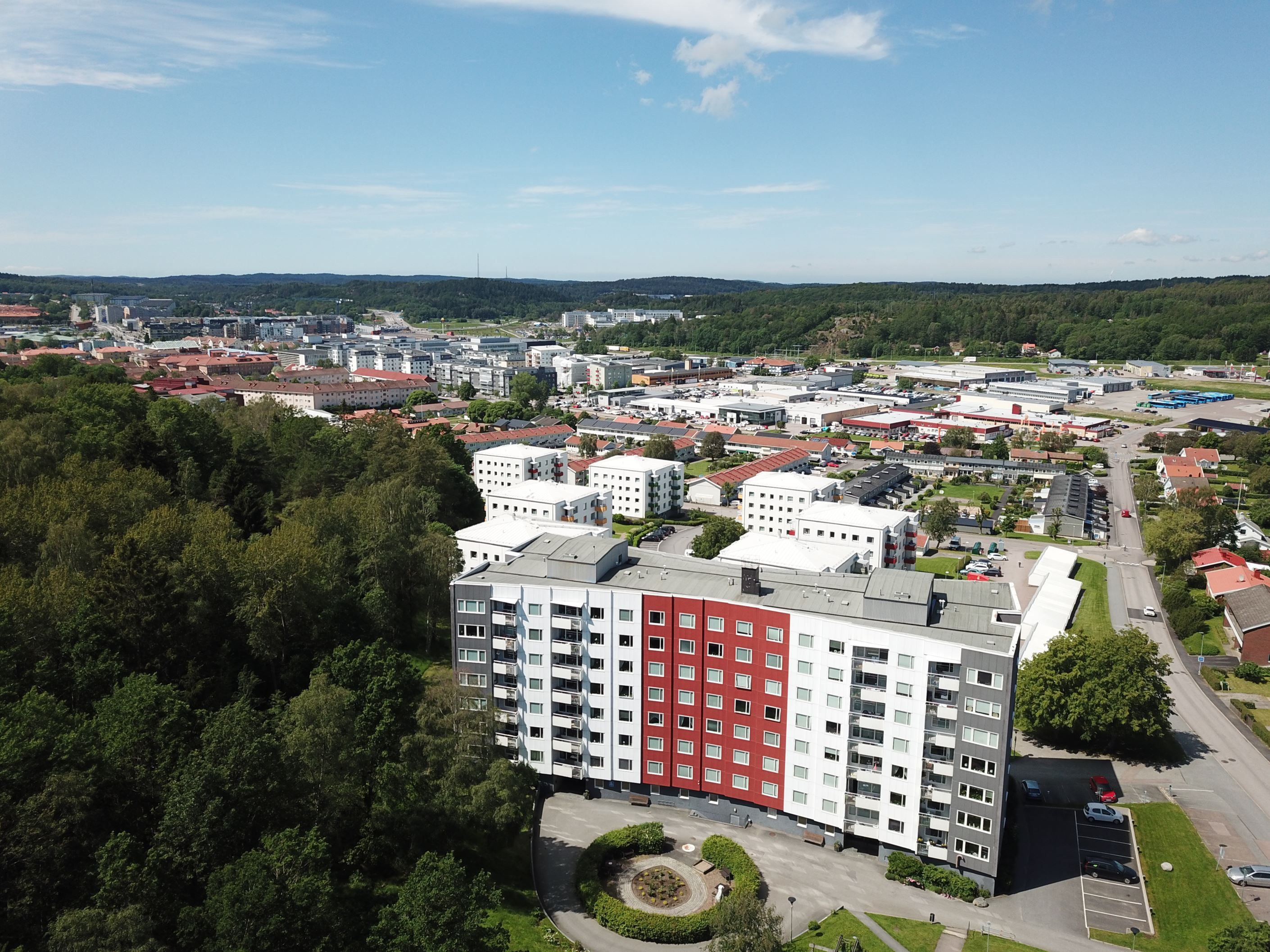 Centrum ligger på promenad/cykelavstånd.
