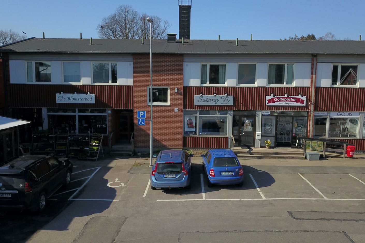 Lokala butiker på Kärna torg