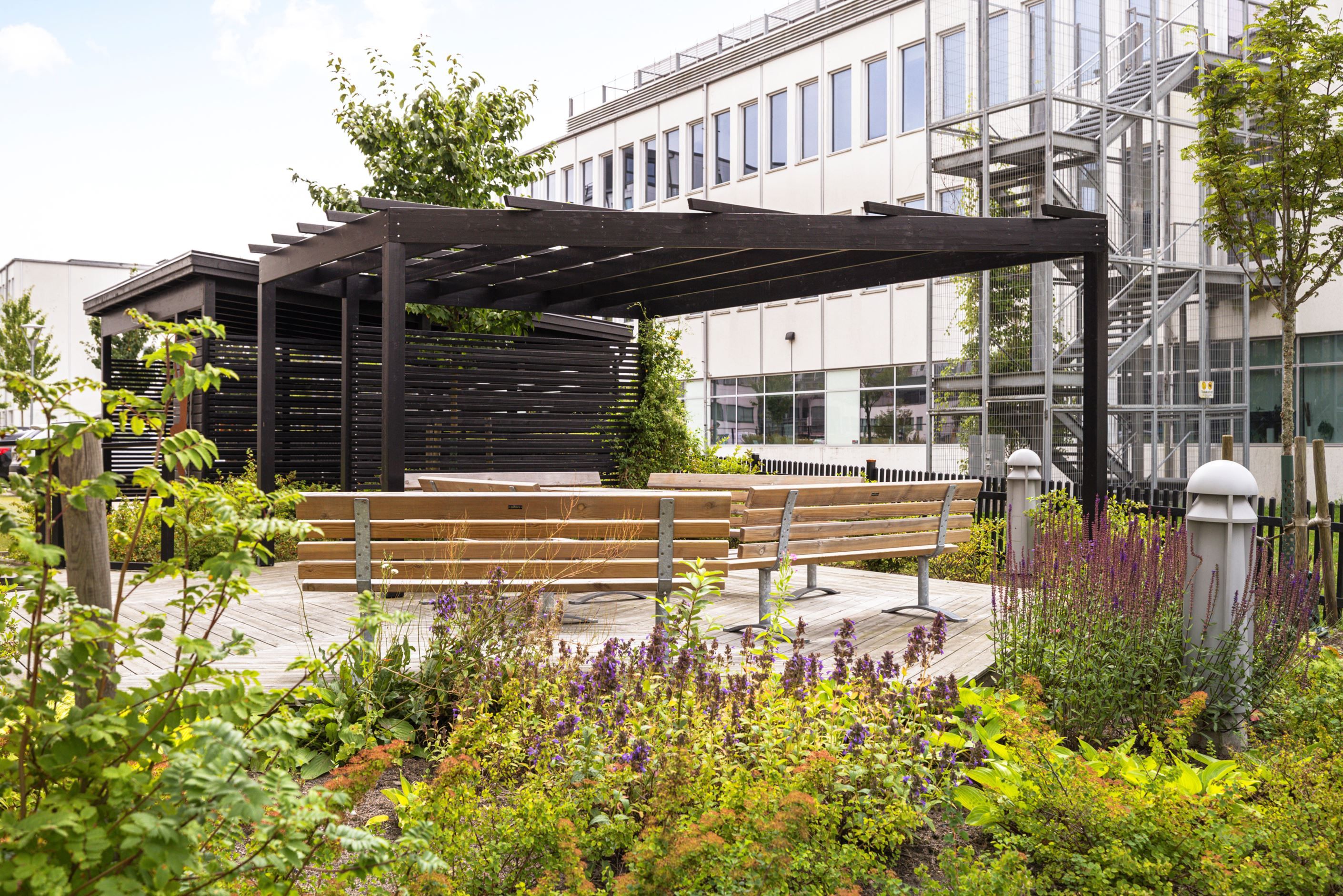 Innergården blir en naturlig samlingspunkt.