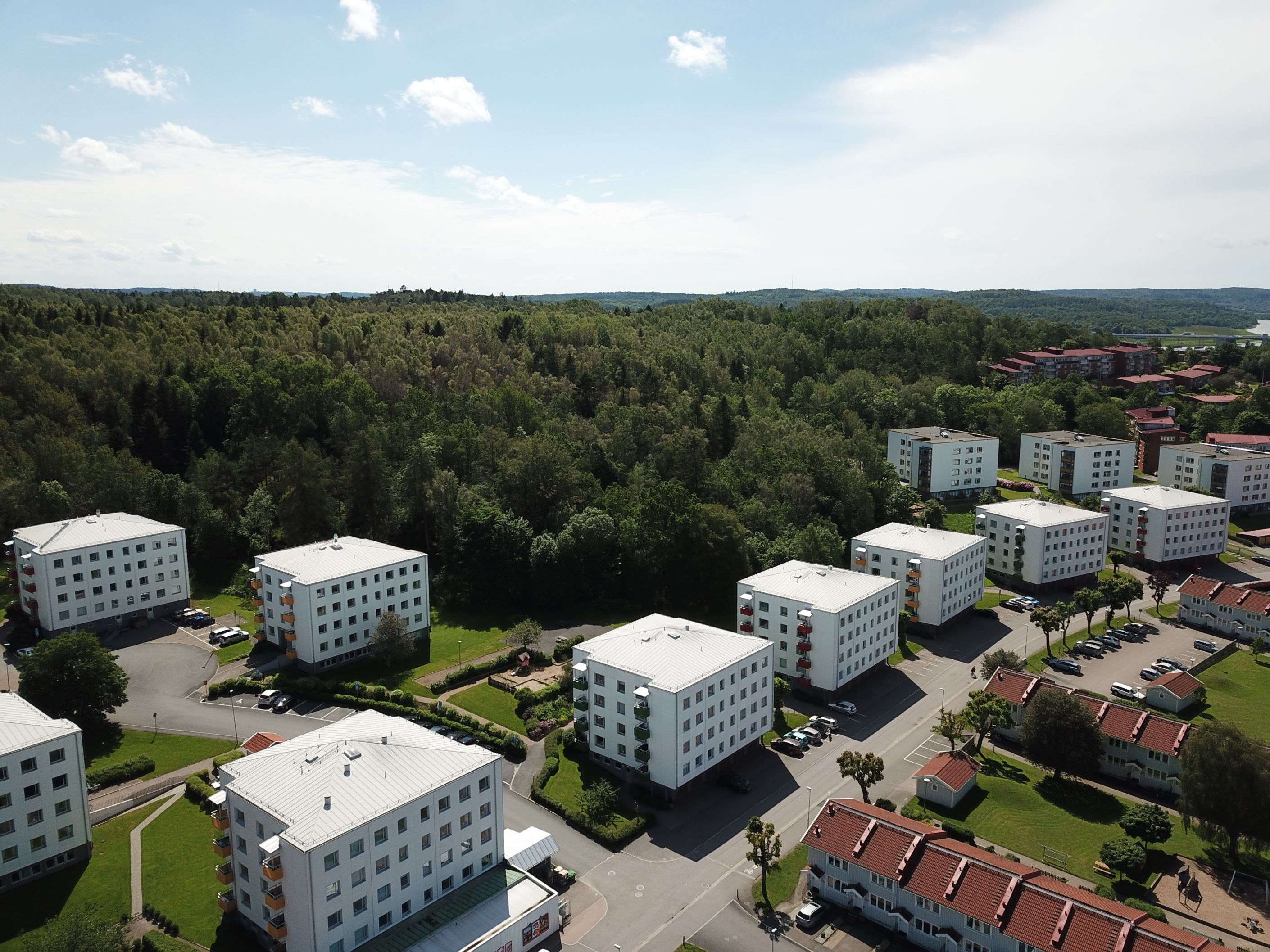 Naturen ligger som närmsta granne.