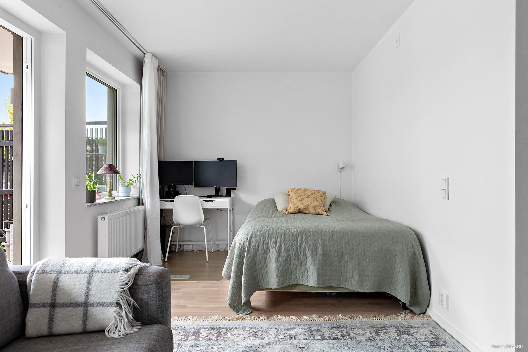 Rummet kan delas av och bli en minitvåa eller 1,5:a.