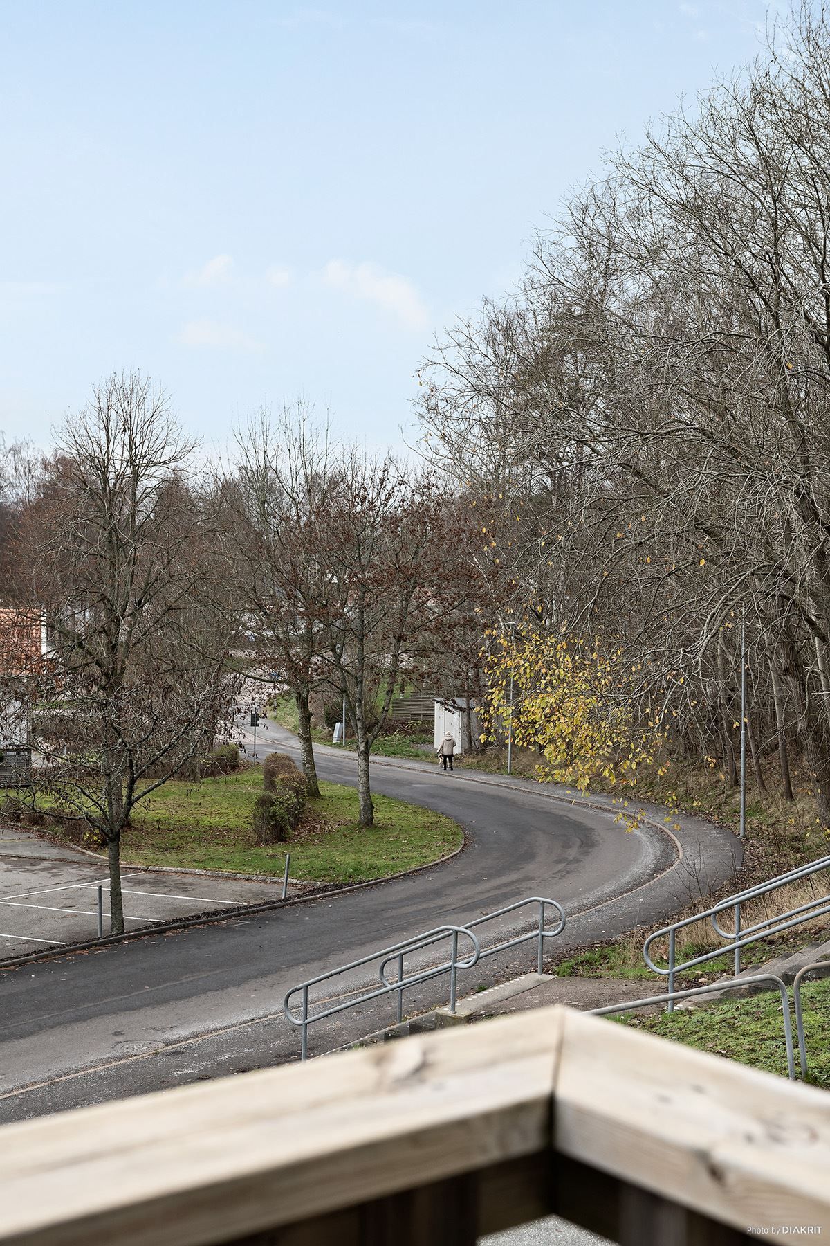 Den trevliga utsikten från balkongen.