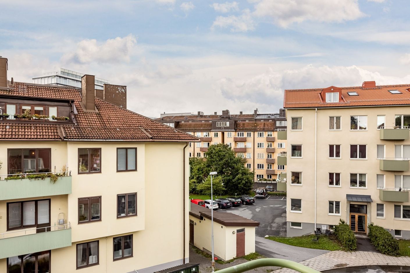Milsvid utsikt högst upp i huset
