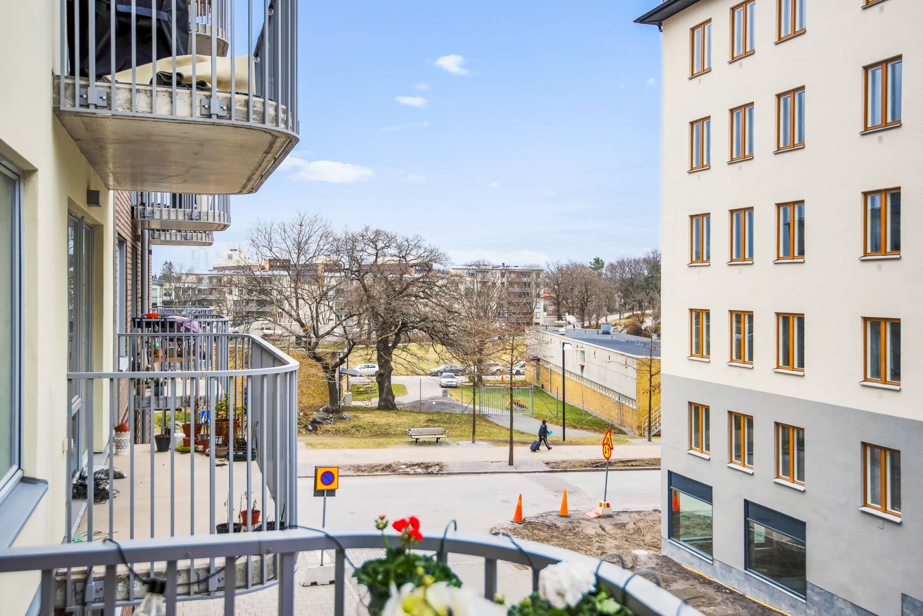 Utsikt från balkongen