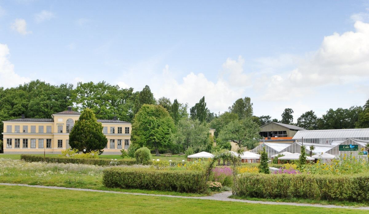 Fjärilshuset med café i Hagaparken