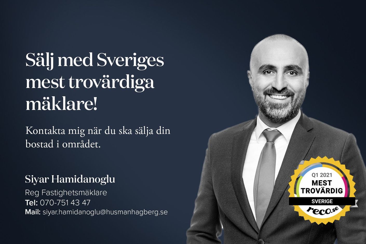 Sveriges mest trovärdiga mäklare