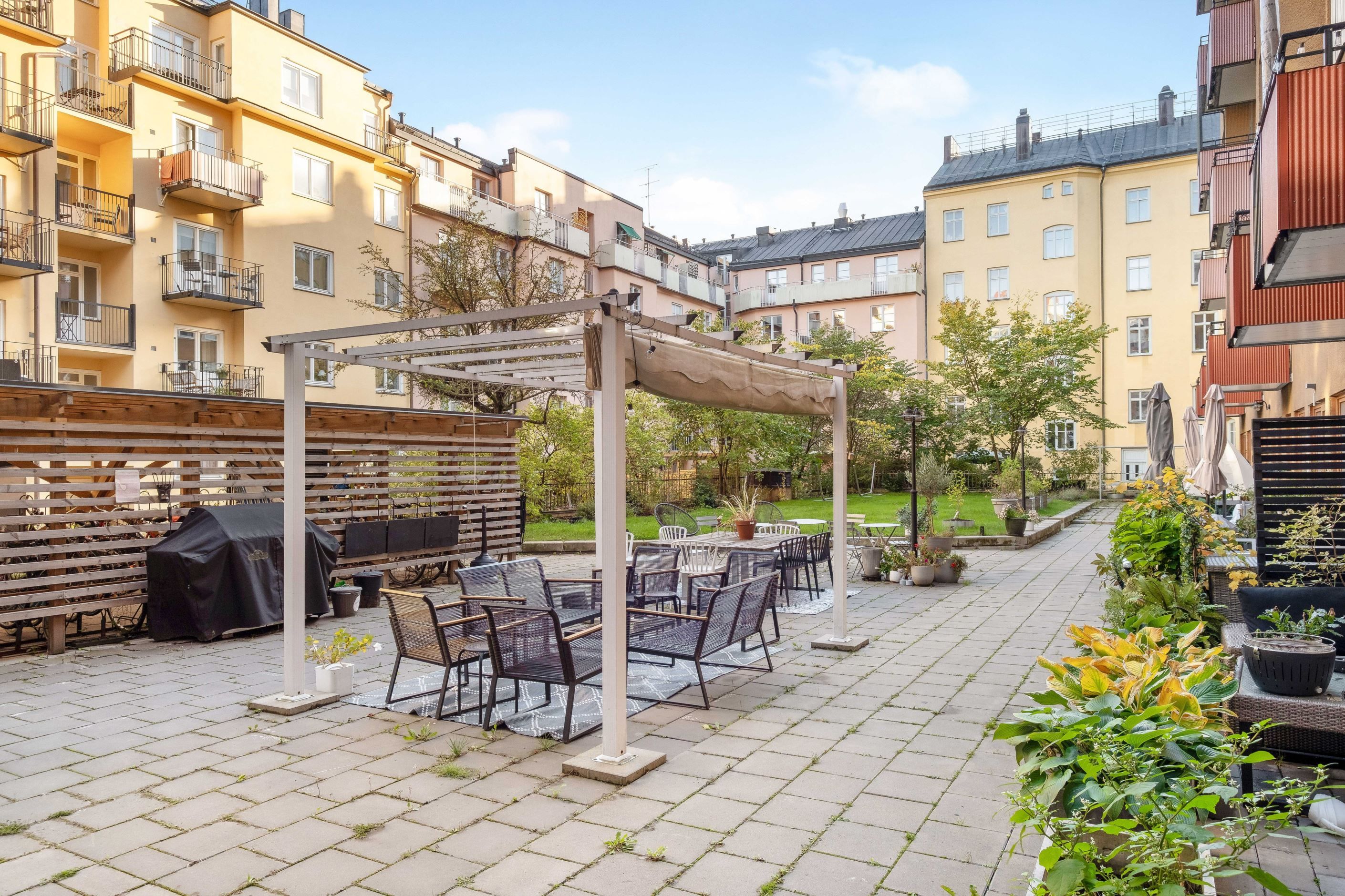 Föreningens trevliga innergård