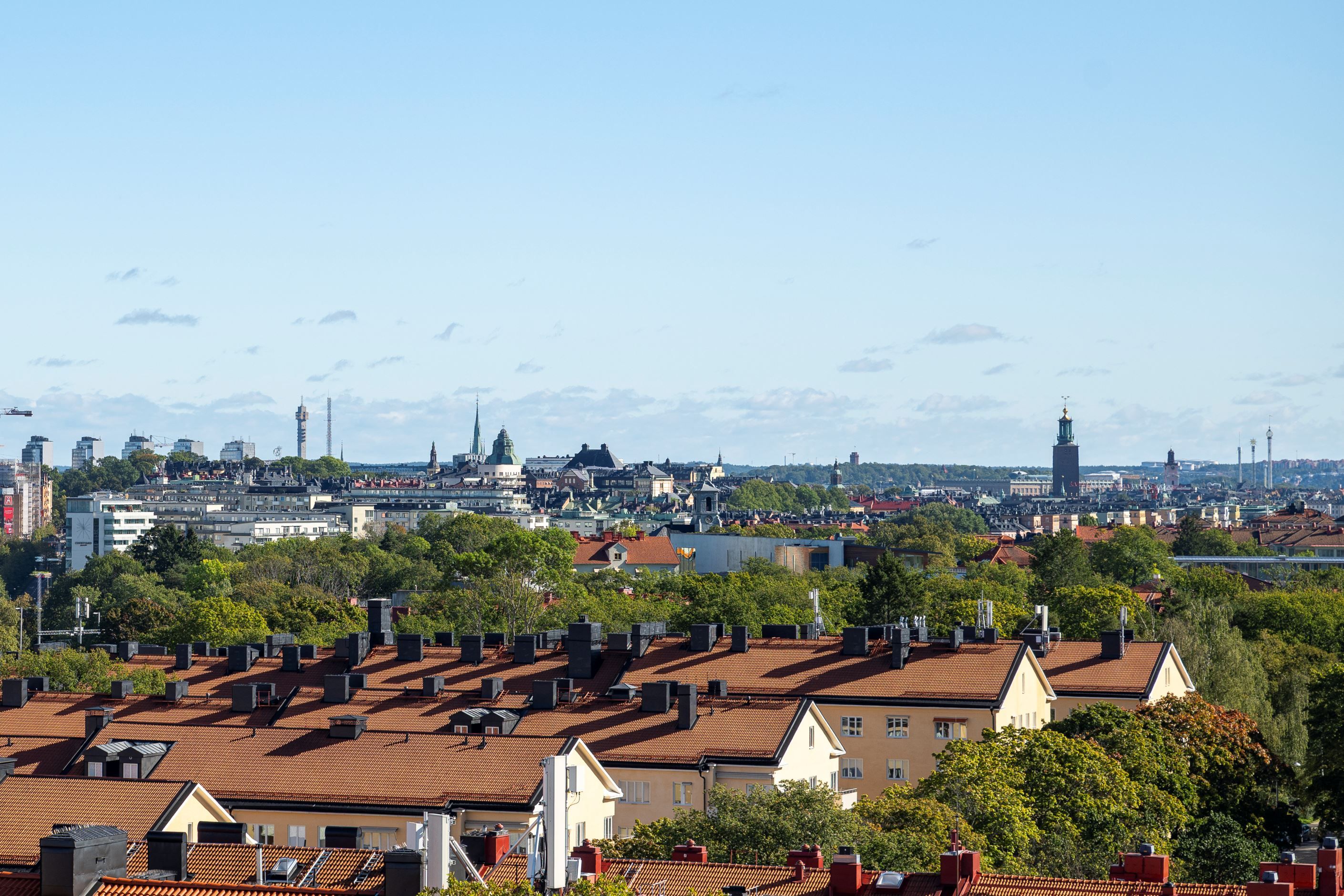 Vy mot City och Stadshuset