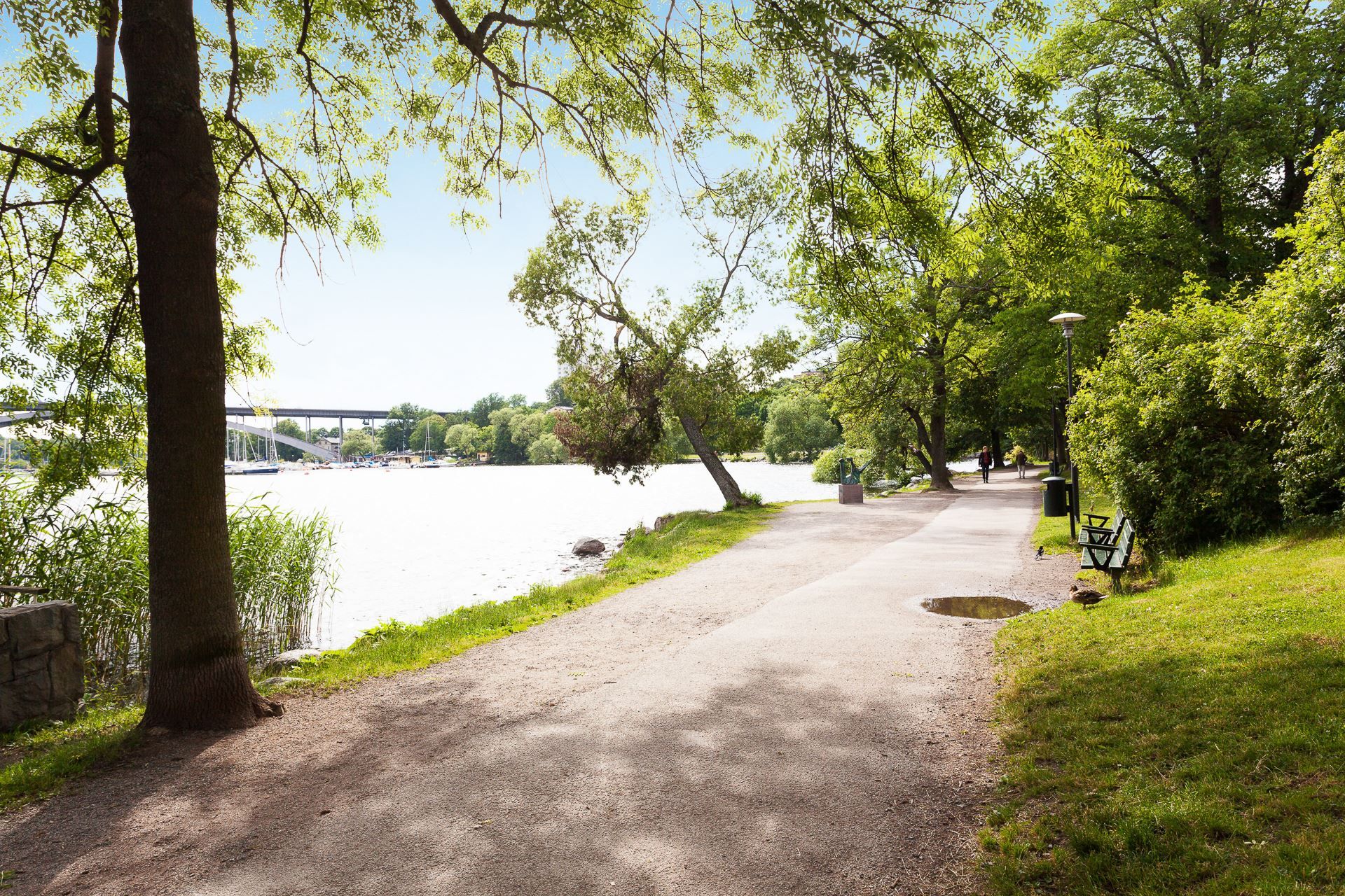 Strandpromenaden längs Norr Mälarstrand