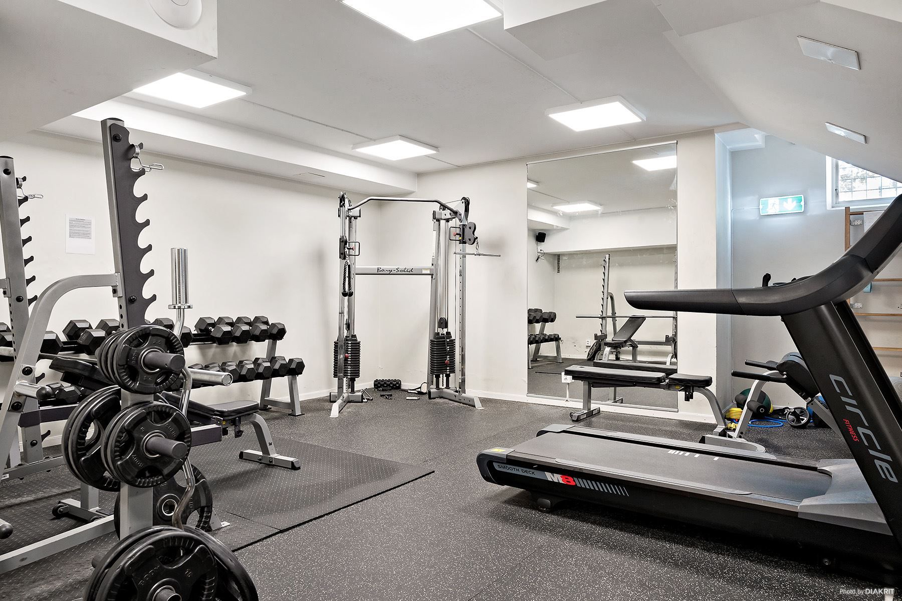Föreningens gym för medlemmarna