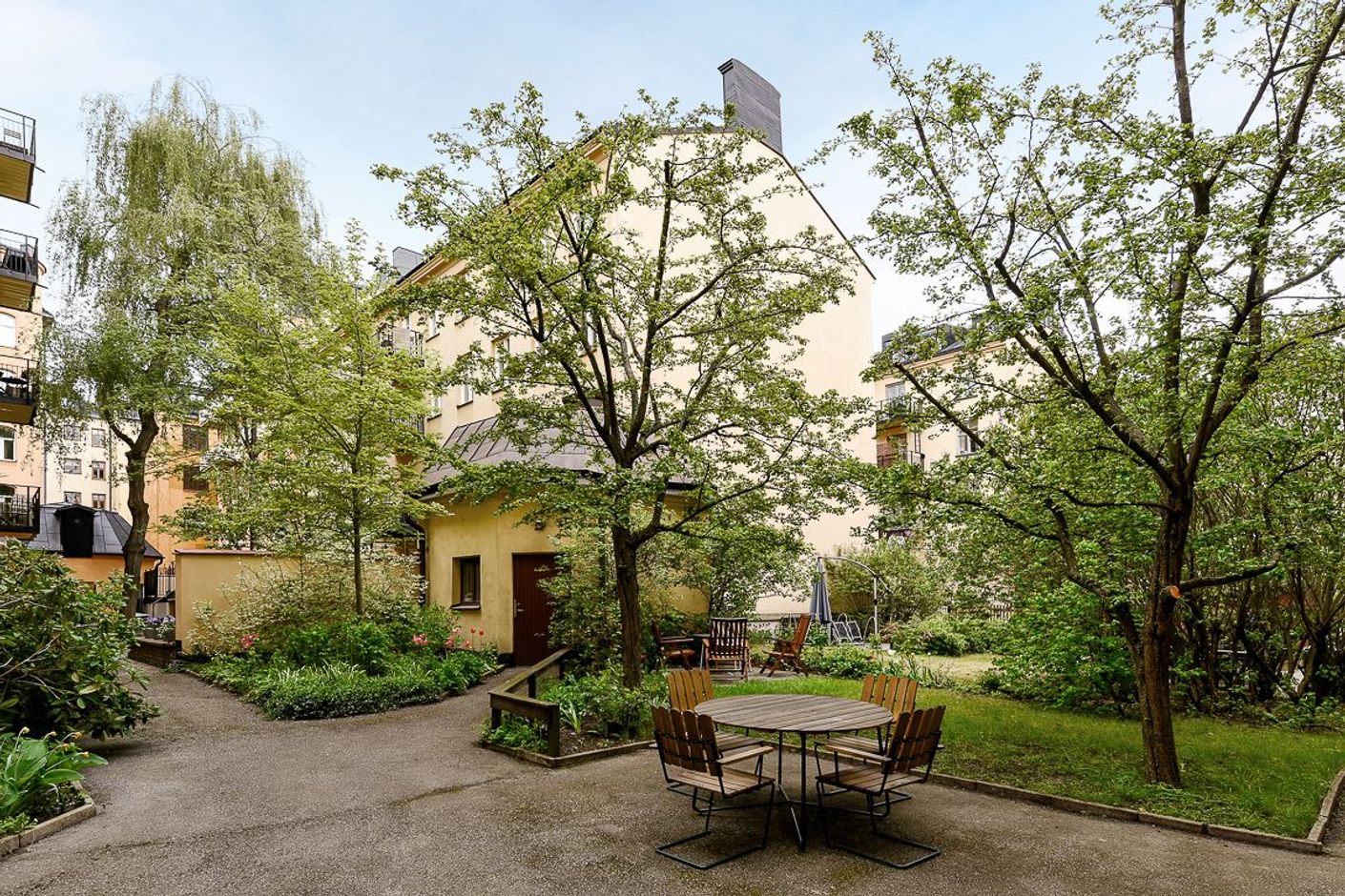 Föreningens mysiga innergård