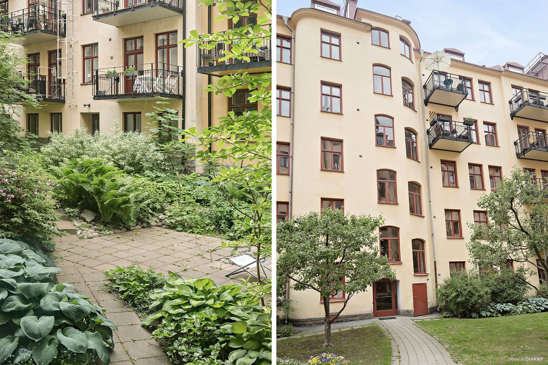 Fasad och den andra innergården